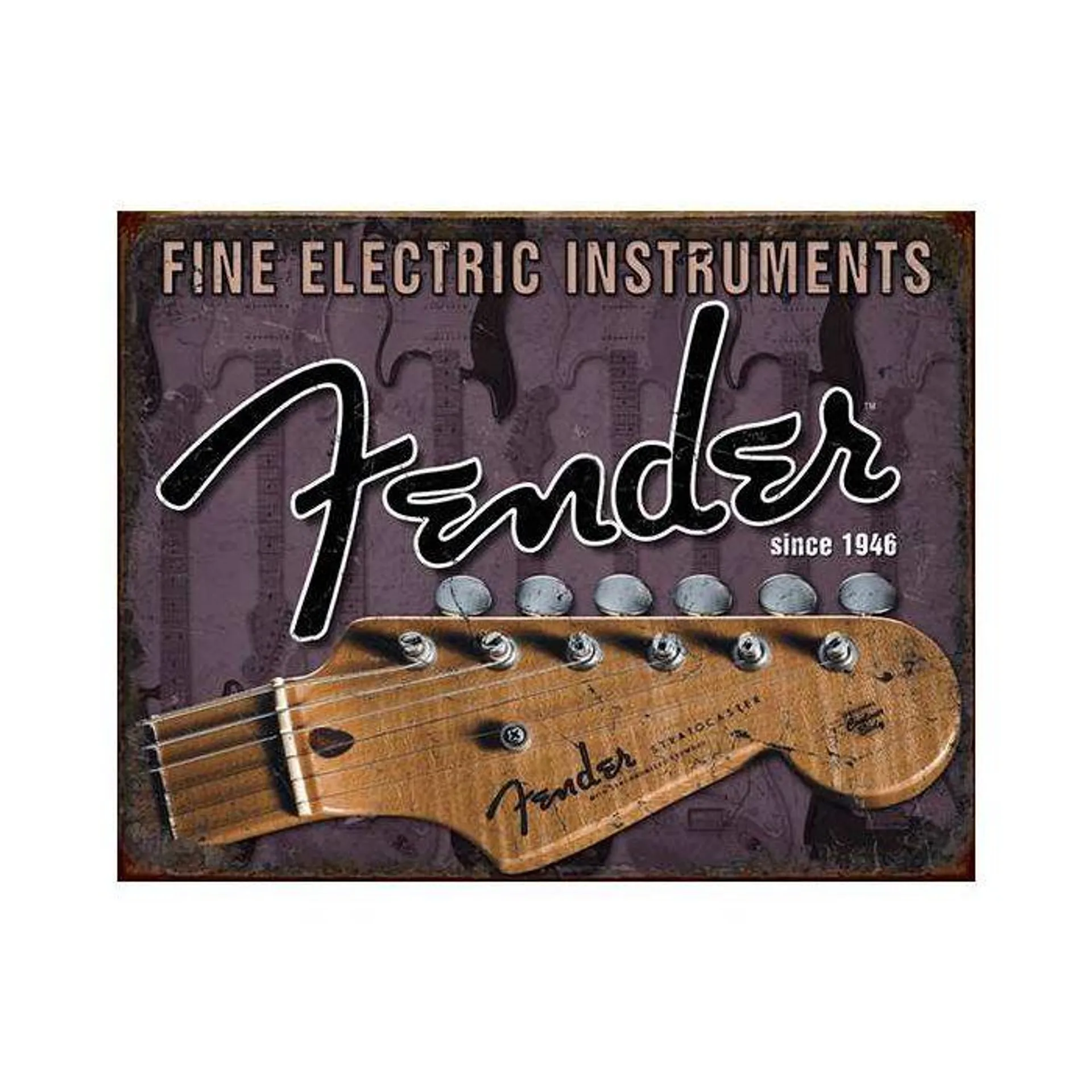 Fender Instruments Tin Sign