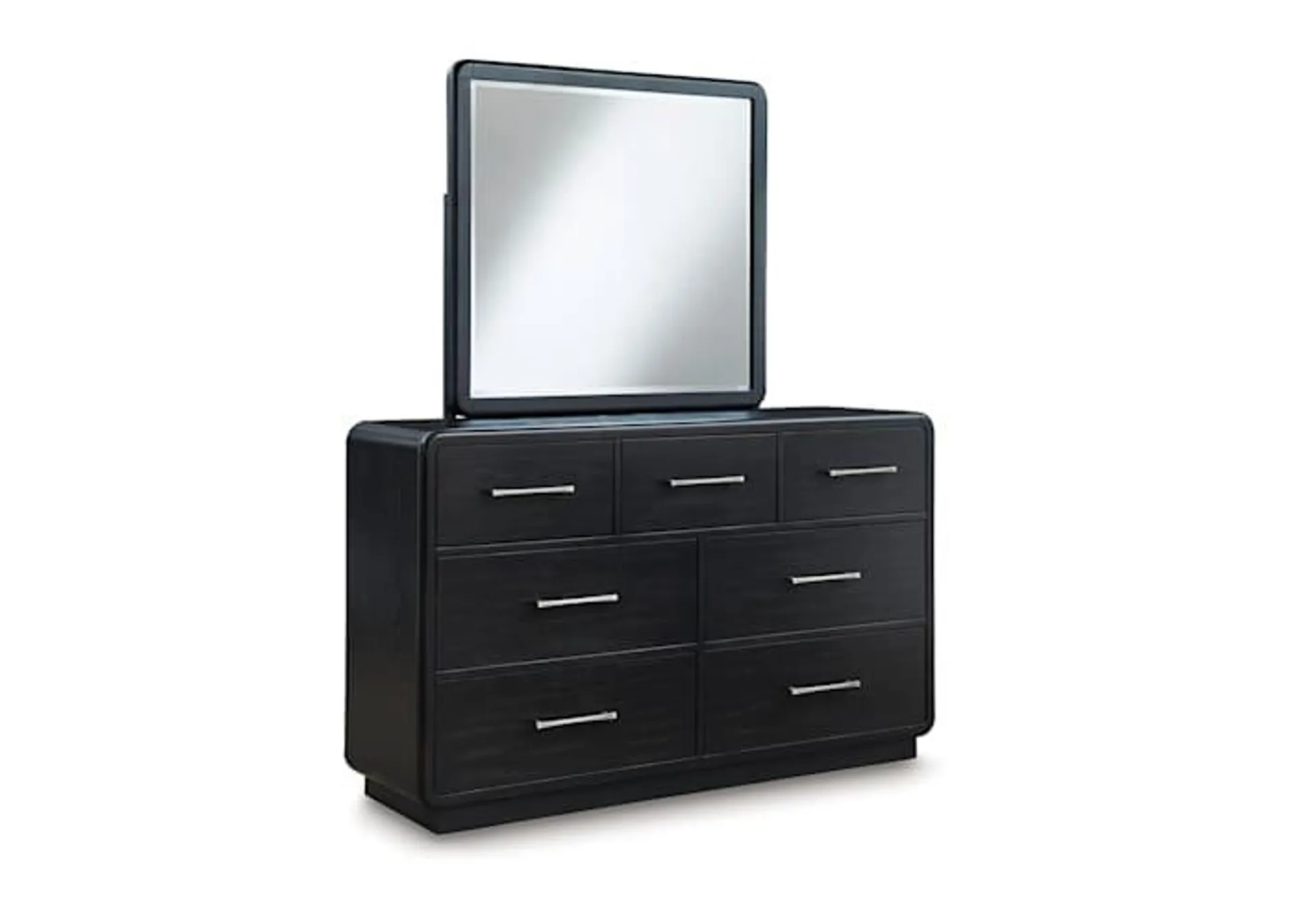 Rowanbeck Dresser and Mirror - Black