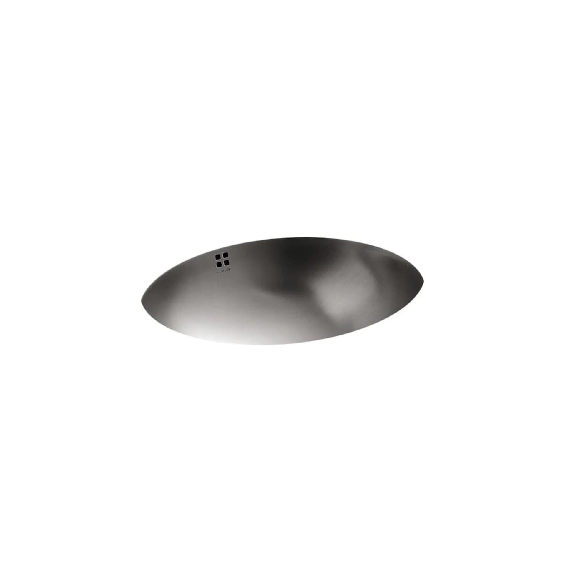 Bachata(R) drop-in/under-mount bathroom sink with luster finish and overflow