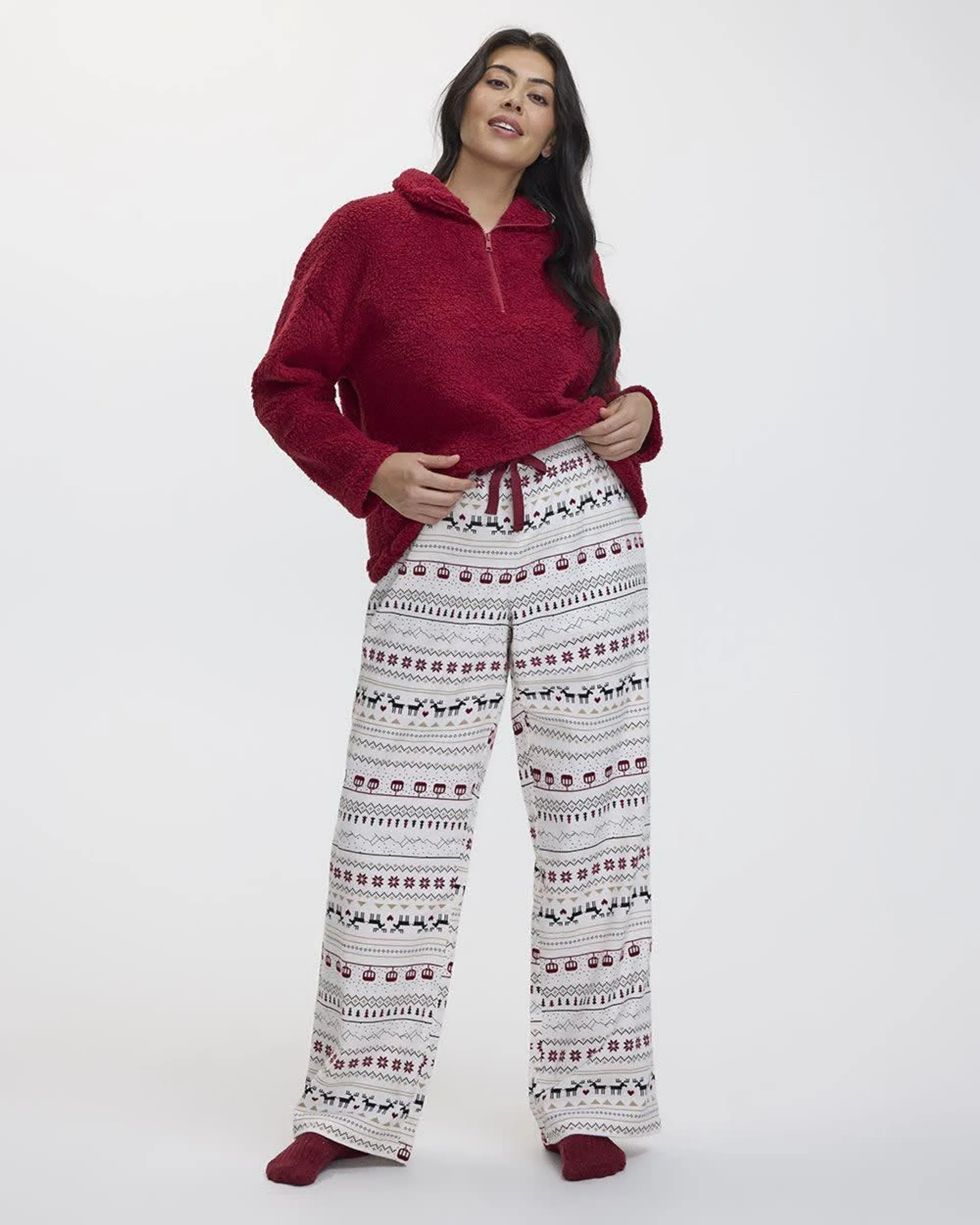 Straight-Leg Flannel Pyjama Pant