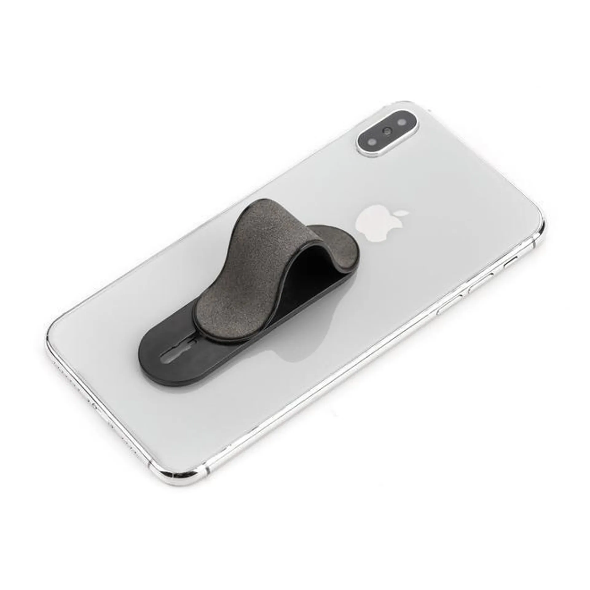 Suede Finger Grip Phone Holder Cell Phone Grip Stand Finger Strap Phone Loop - PrimeCables® - Grey