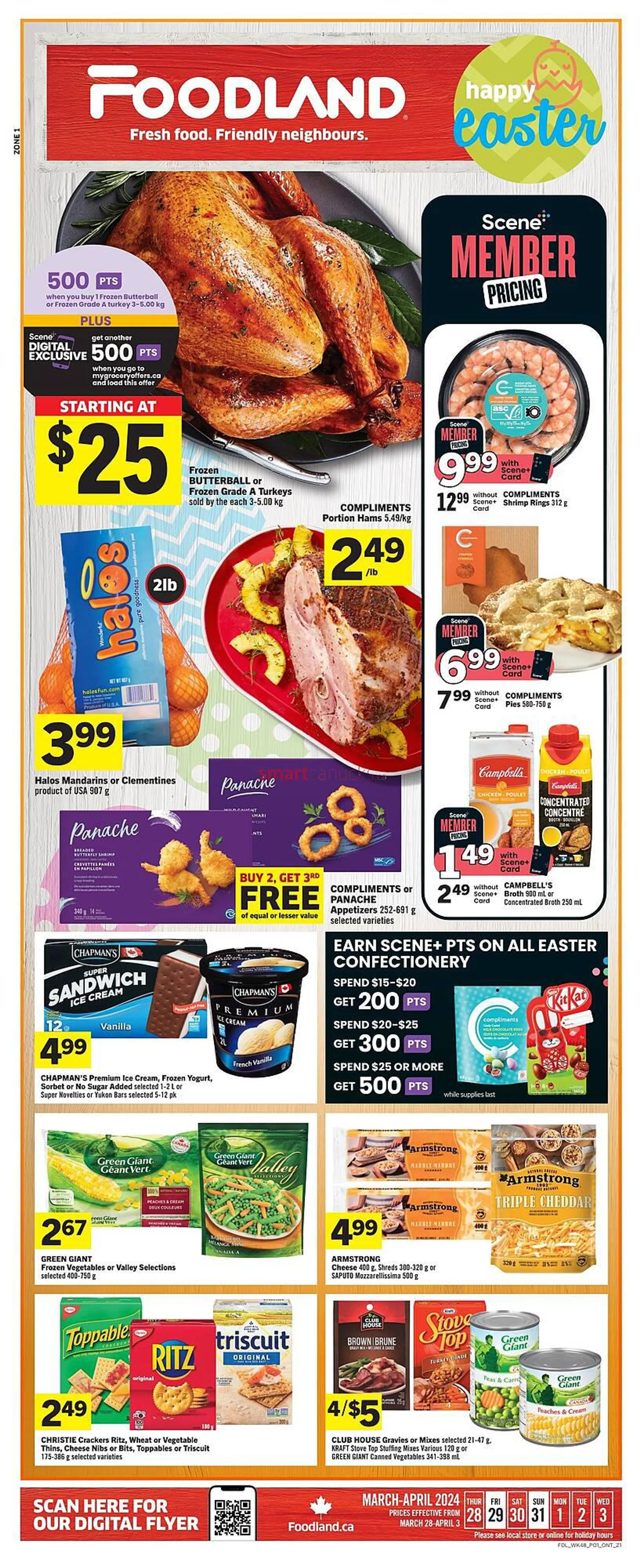 Foodland flyer from March 27 to April 2 2024 - flyer page 1