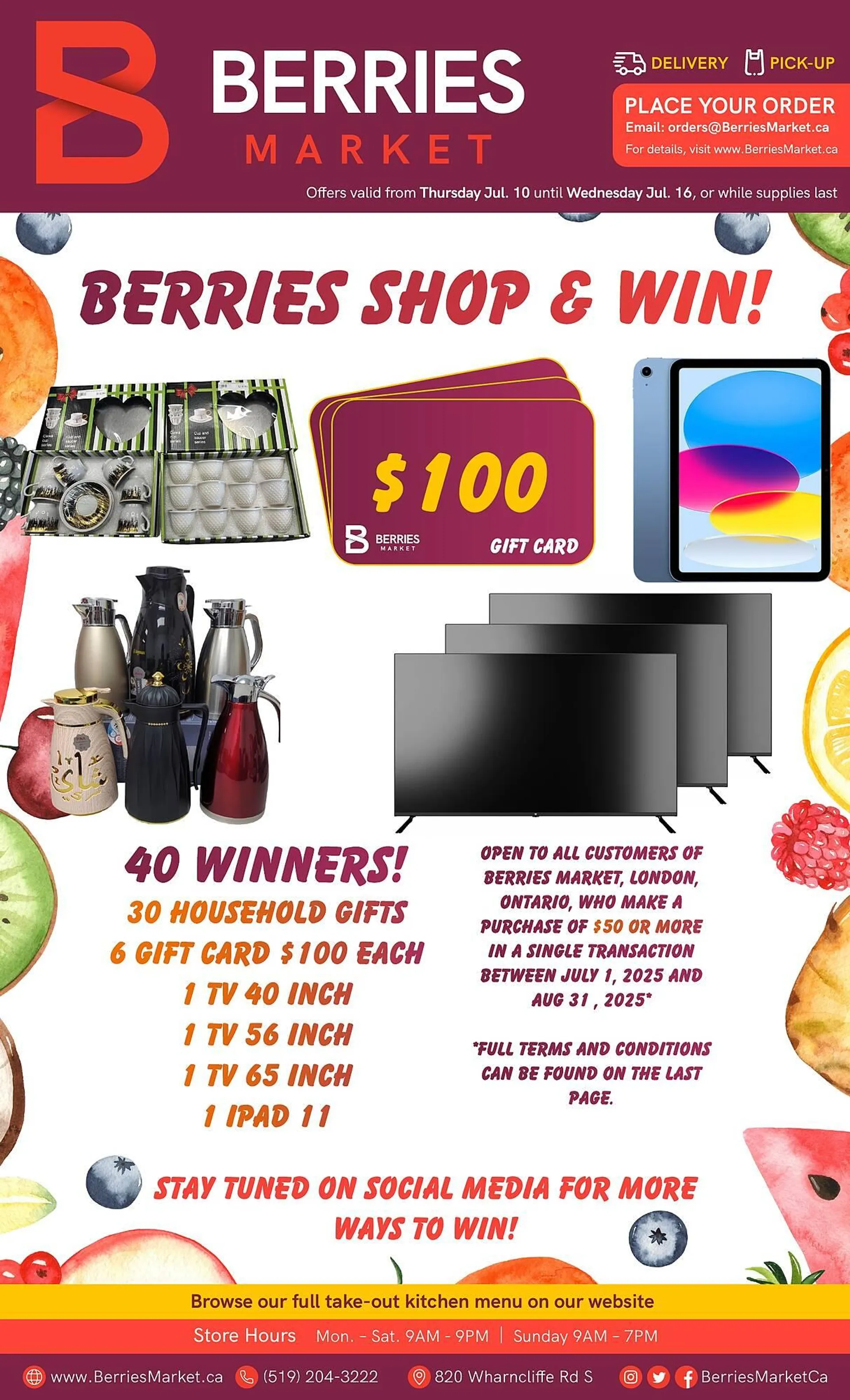 Berries Market flyer from July 10 to July 16 2025 - flyer page 1