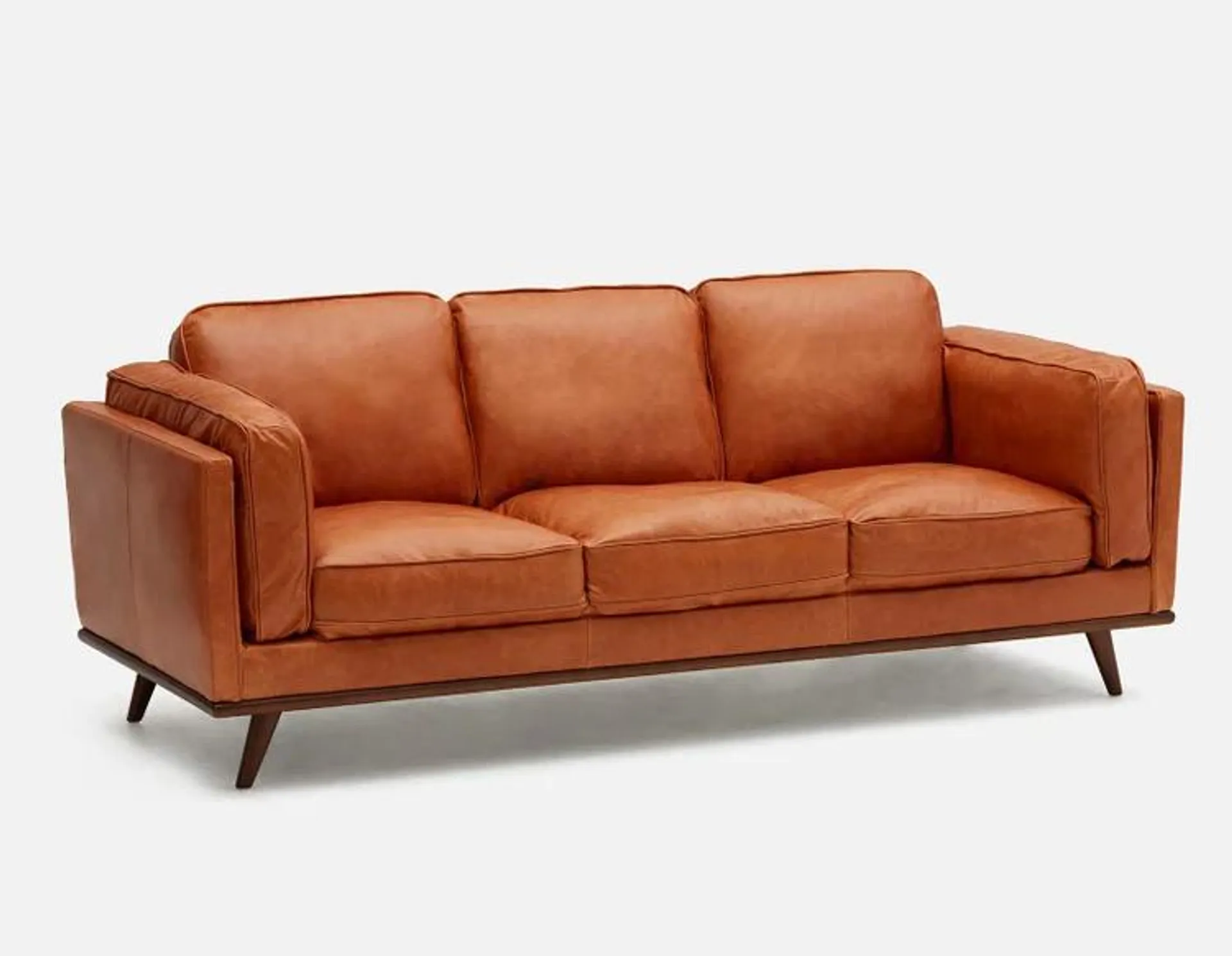 ROWAN 100% leather 3-seater Sofa