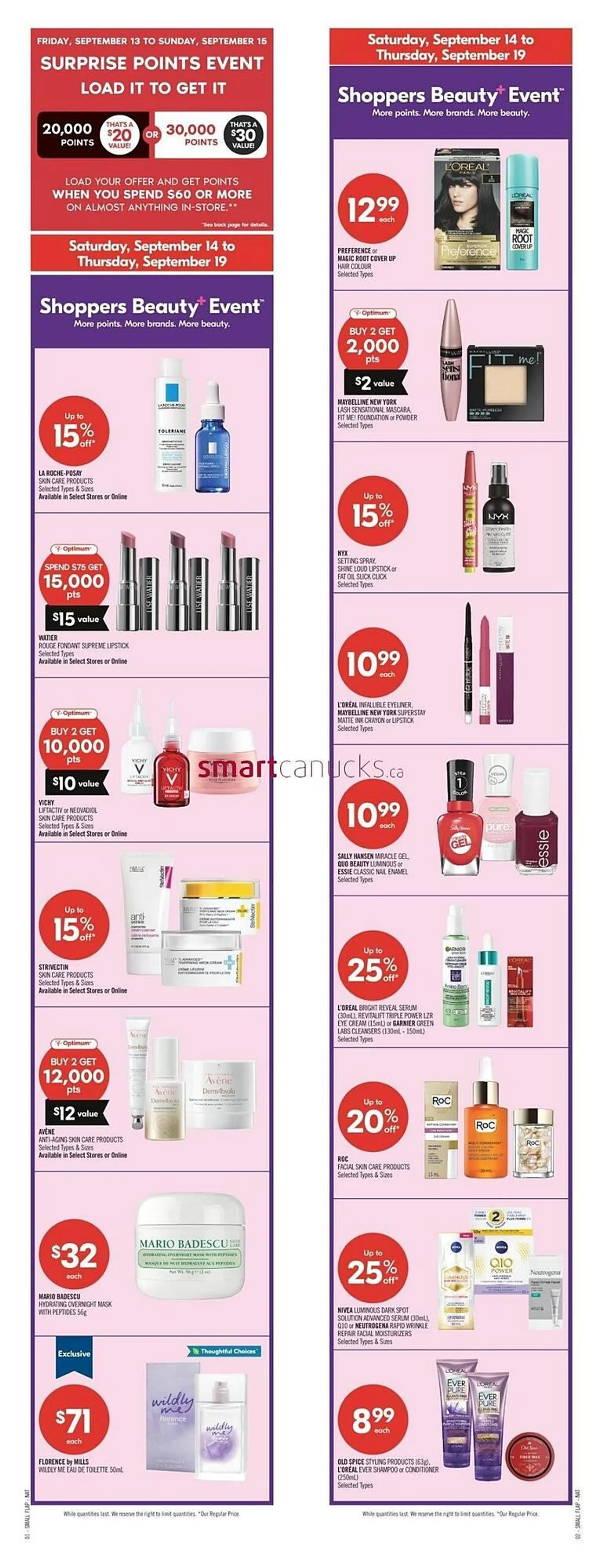 Shoppers Drug Mart flyer from September 14 to September 19 2024 - flyer page 2