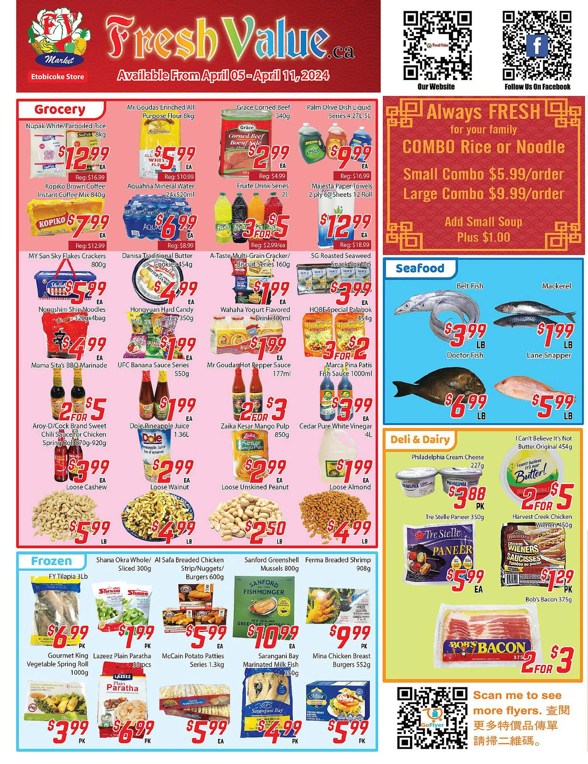 Fresh Value flyer from April 3 to April 11 2024 - flyer page 1