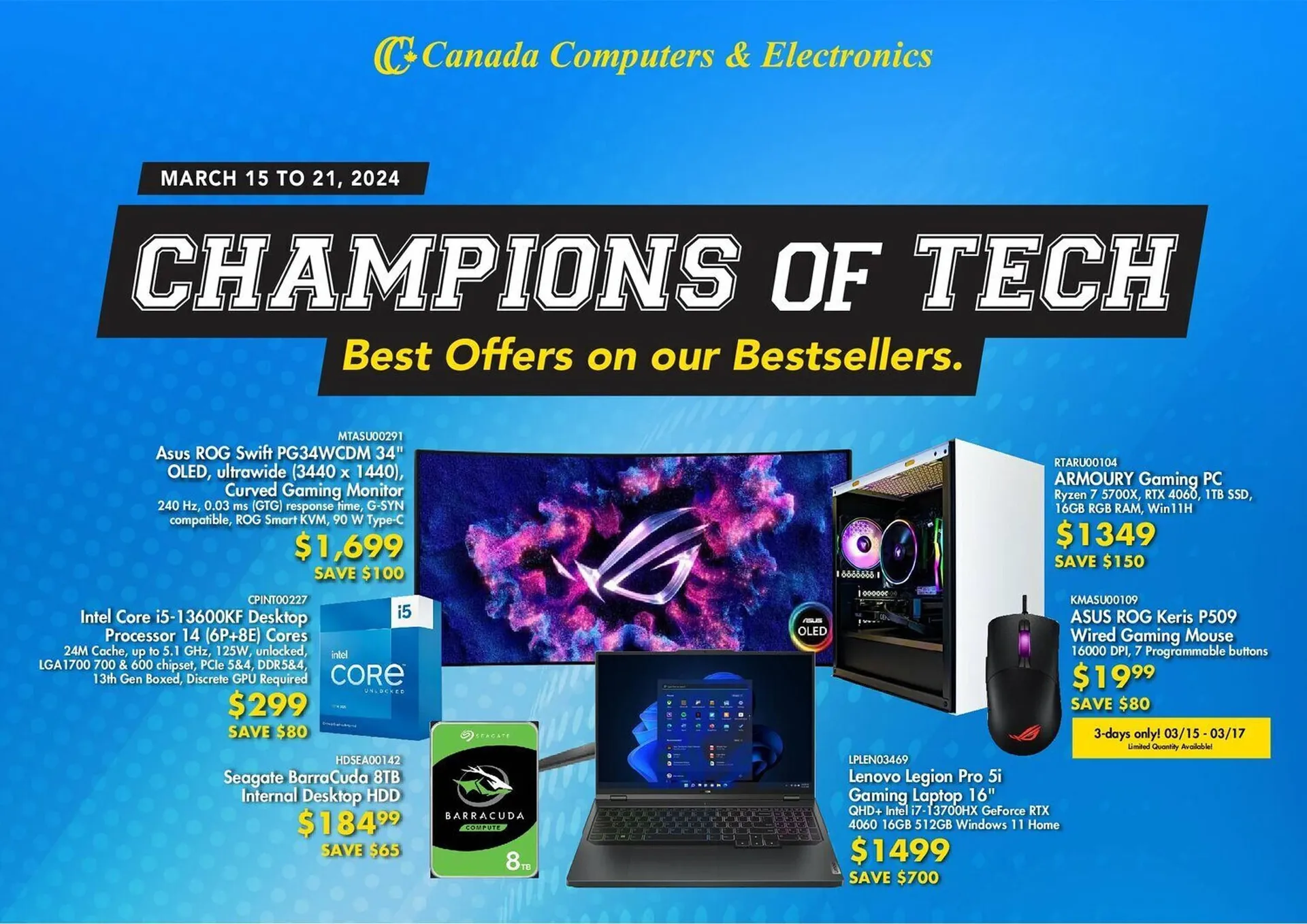 Canada Computers flyer from March 15 to March 25 2024 - flyer page 1
