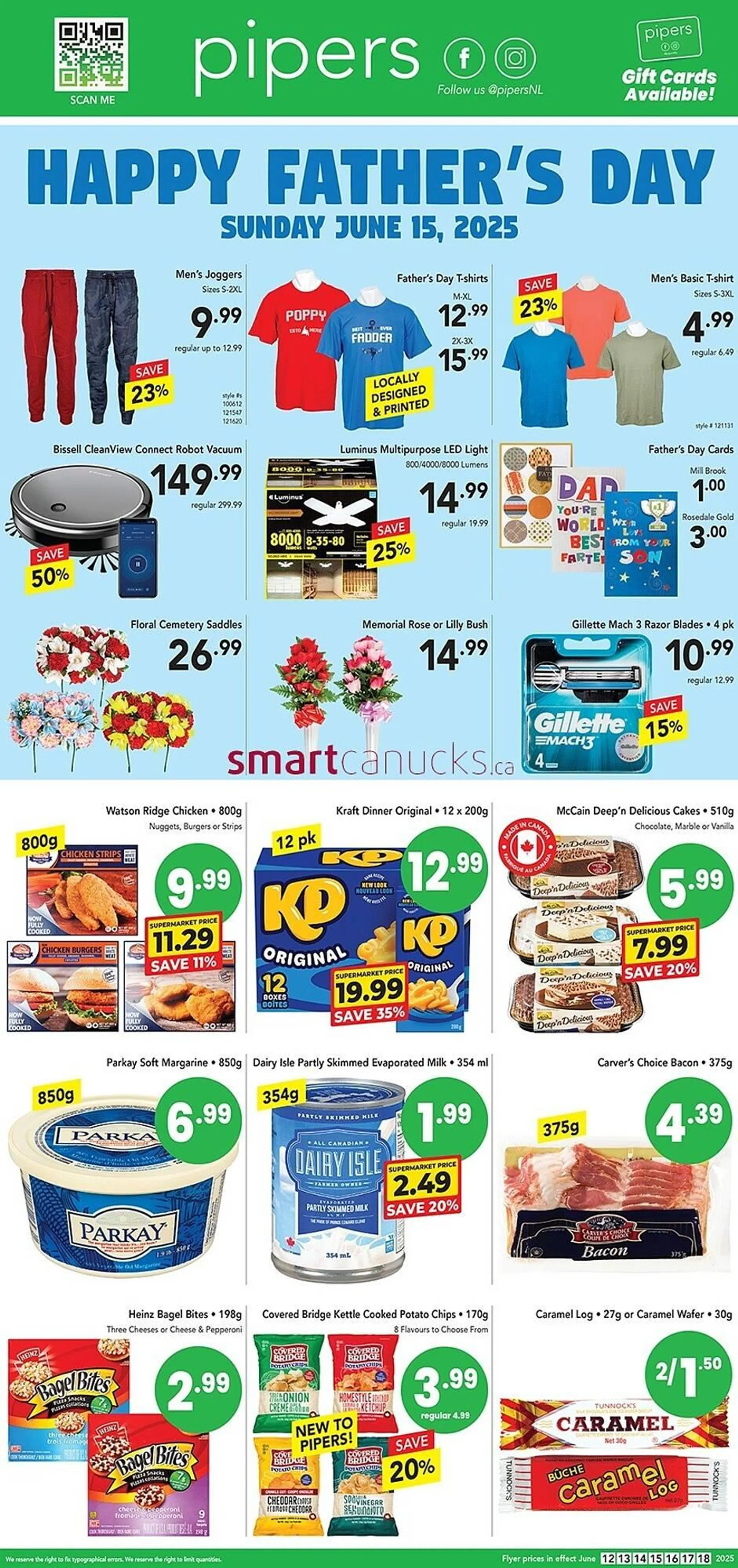 Pipers flyer from June 12 to June 25 2025 - flyer page 1