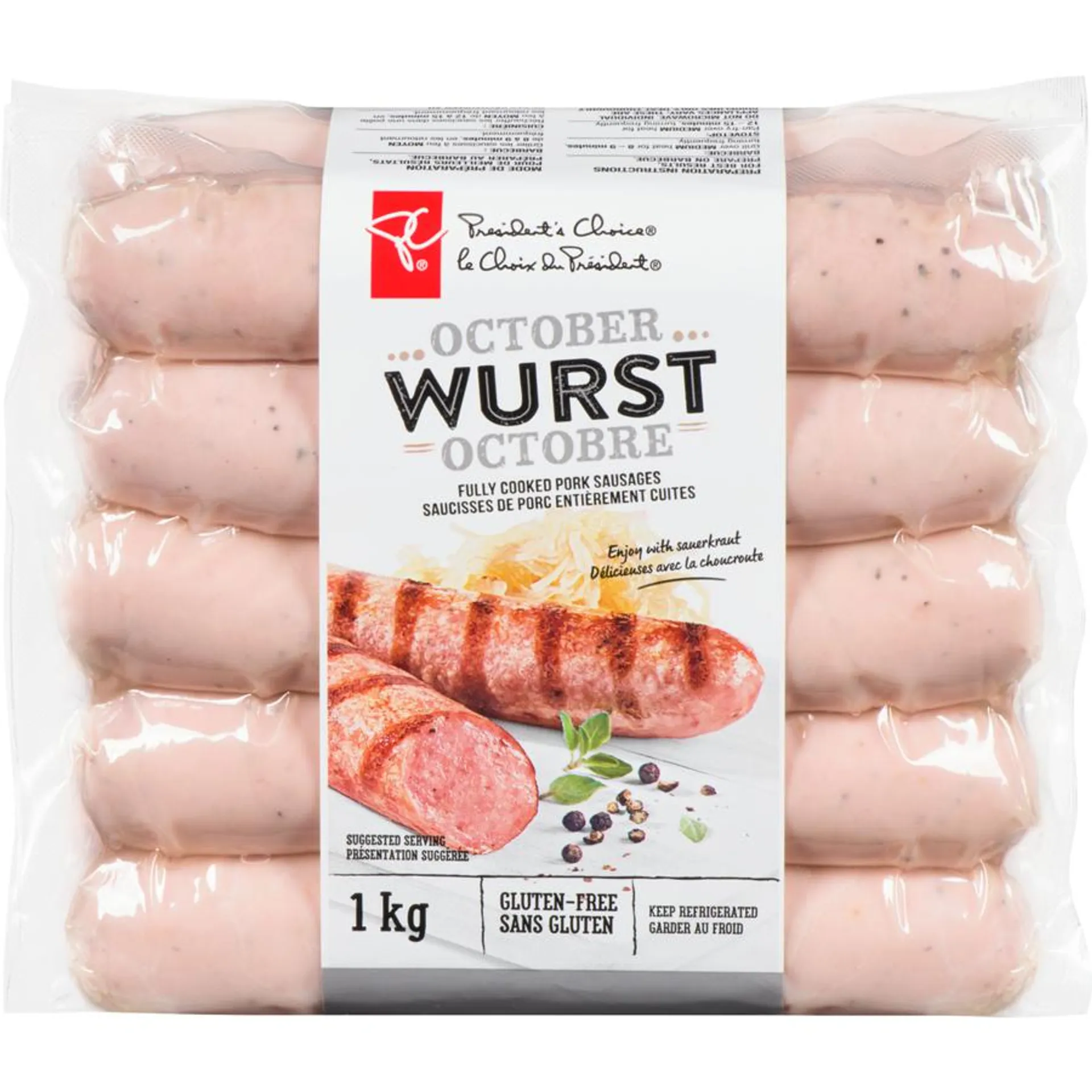October Wurst Fully Cooked Pork Sausages