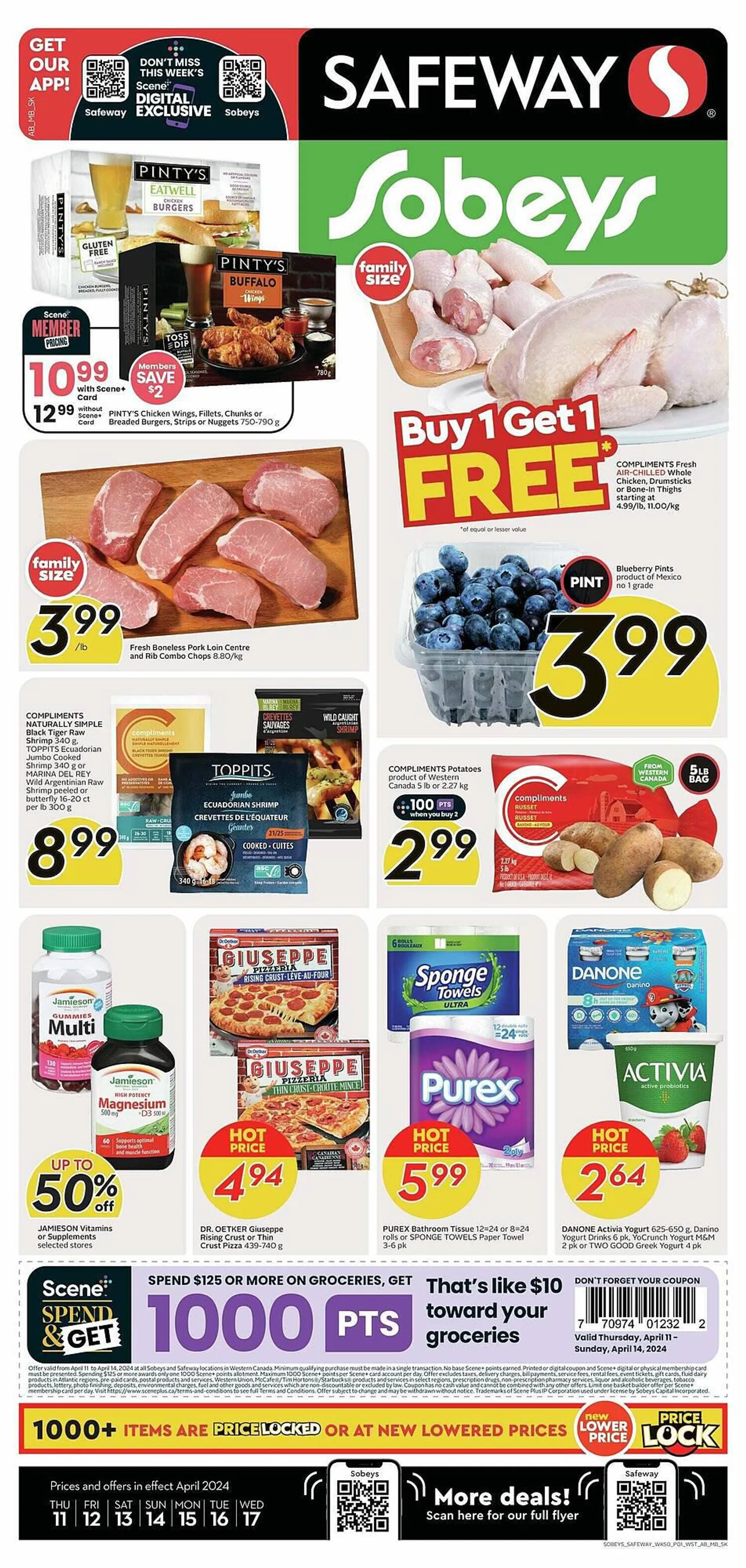 Safeway flyer from April 11 to April 18 2024 - flyer page 1