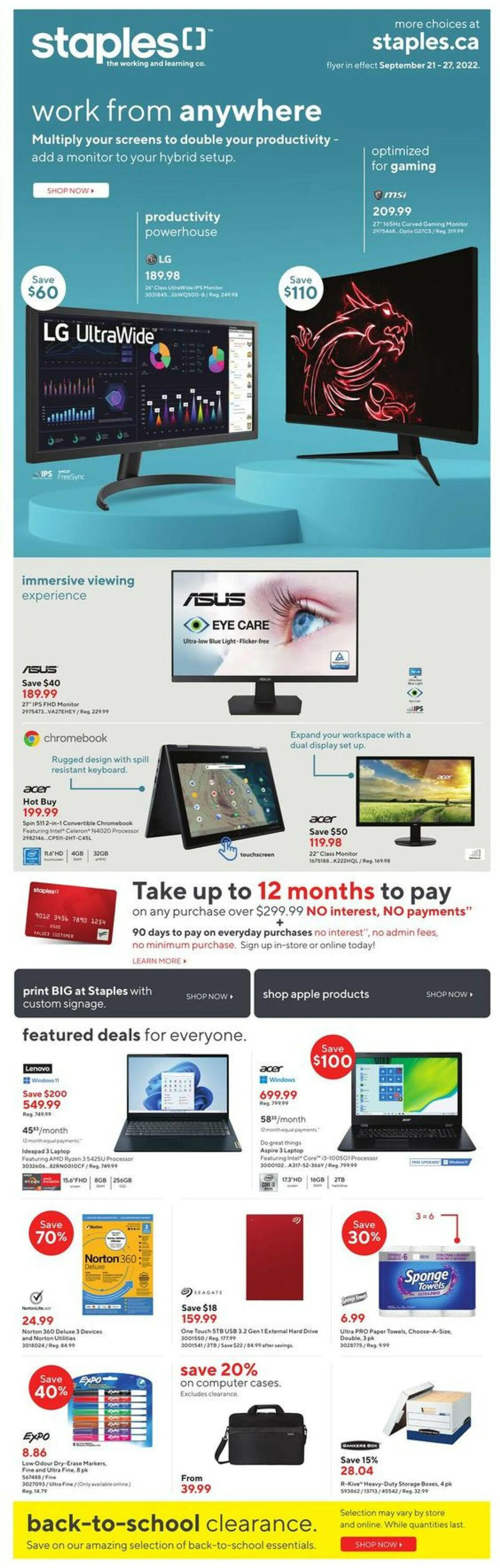 Staples Current flyer - 1