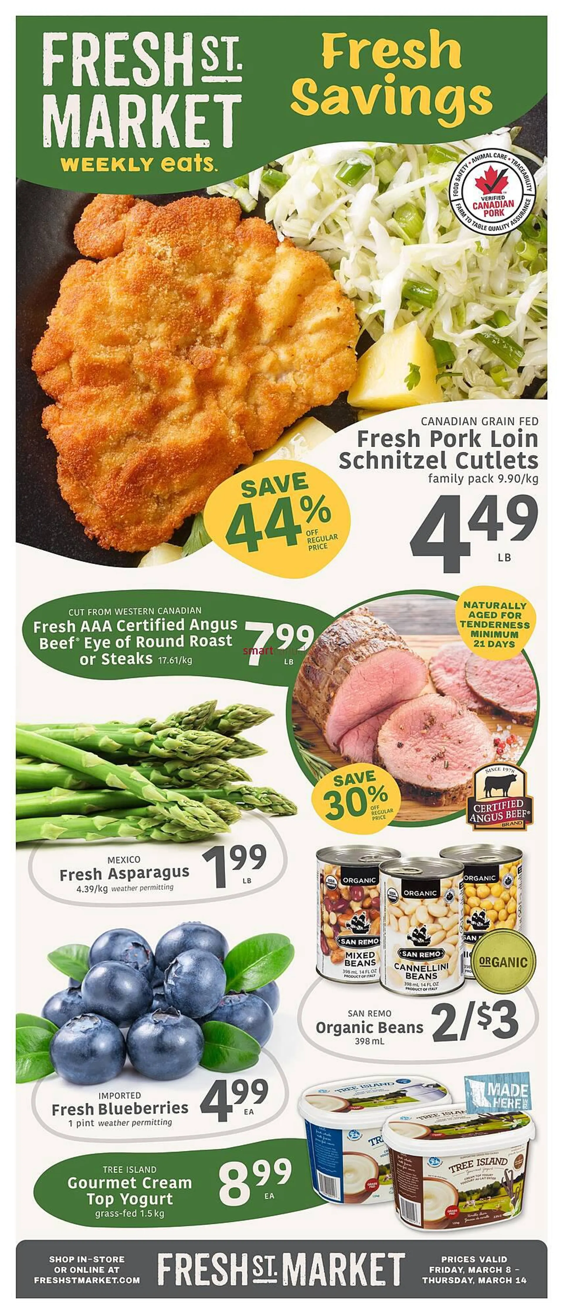 Fresh St Market flyer from March 8 to March 10 2024 - flyer page 1