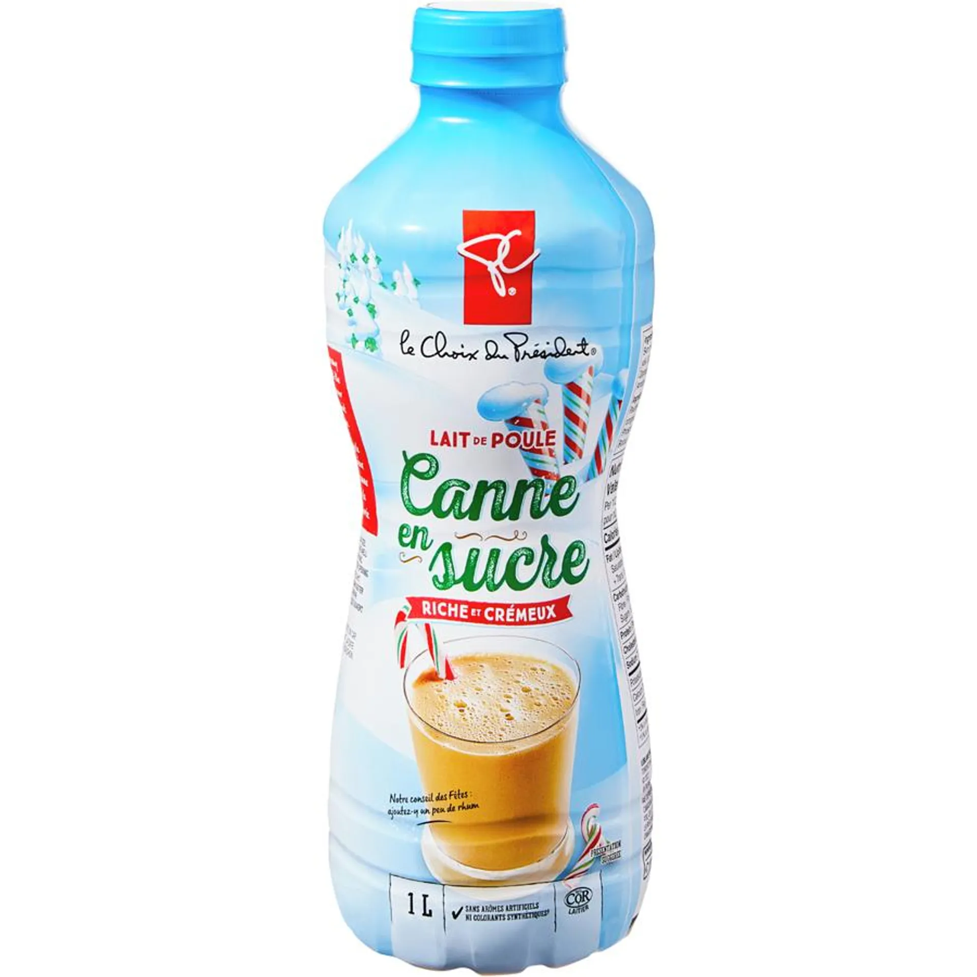 Lait de poule riche et crémeux canne en sucre