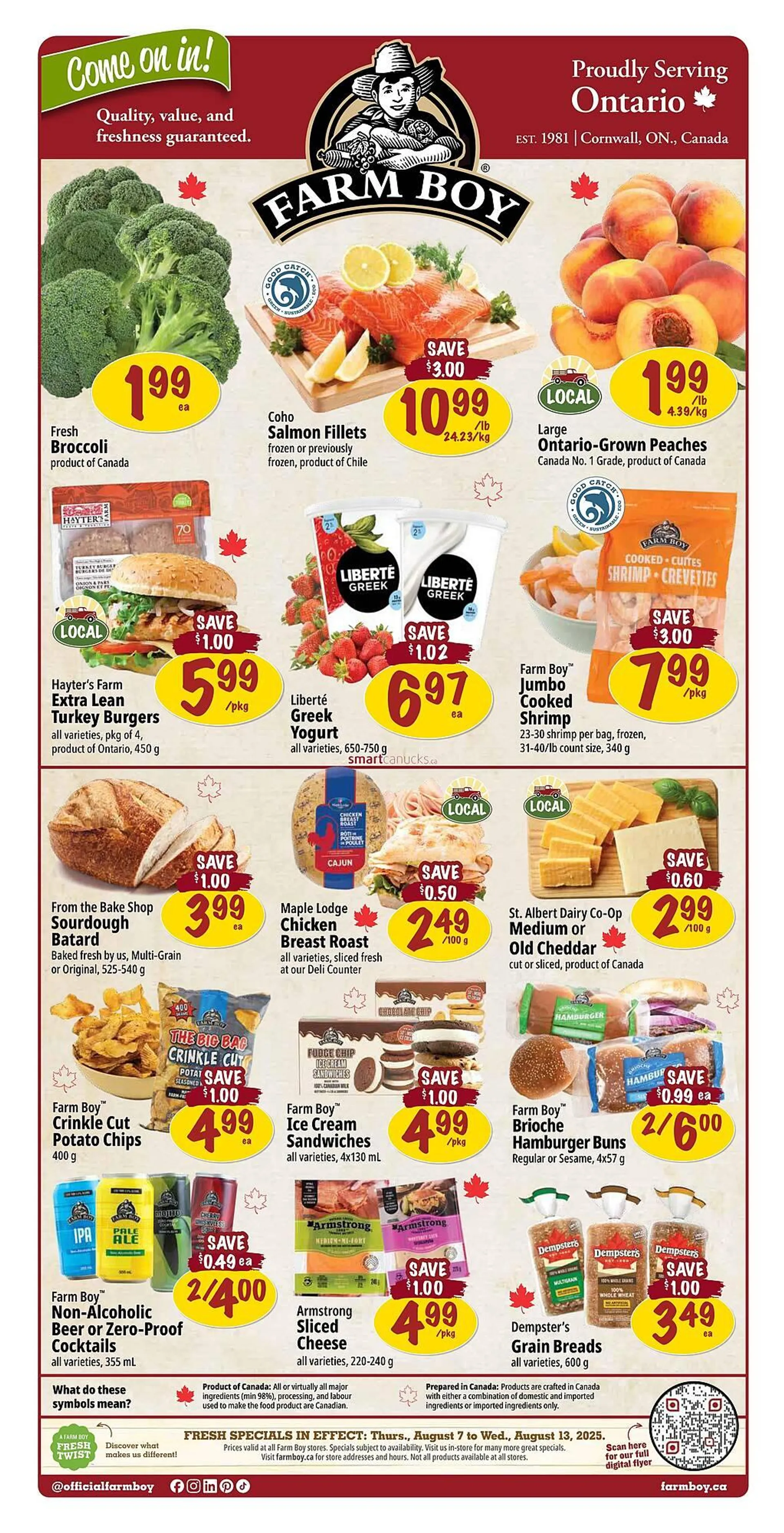 Farm Boy flyer from August 7 to August 13 2025 - flyer page 1