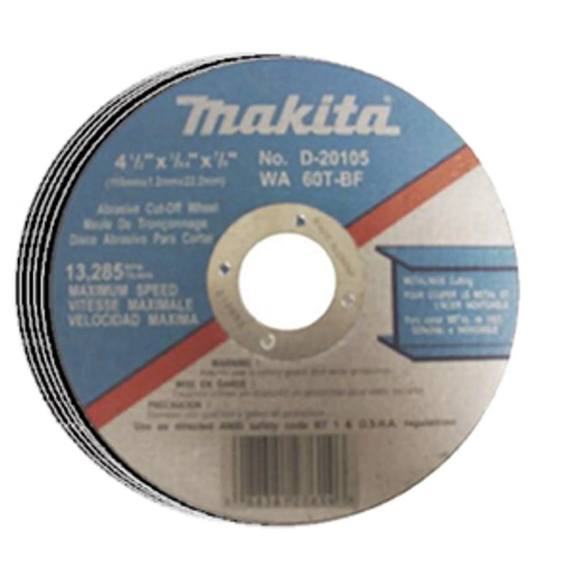 CUT OFF WHEEL THN 5IN. 10PCS MAKITA