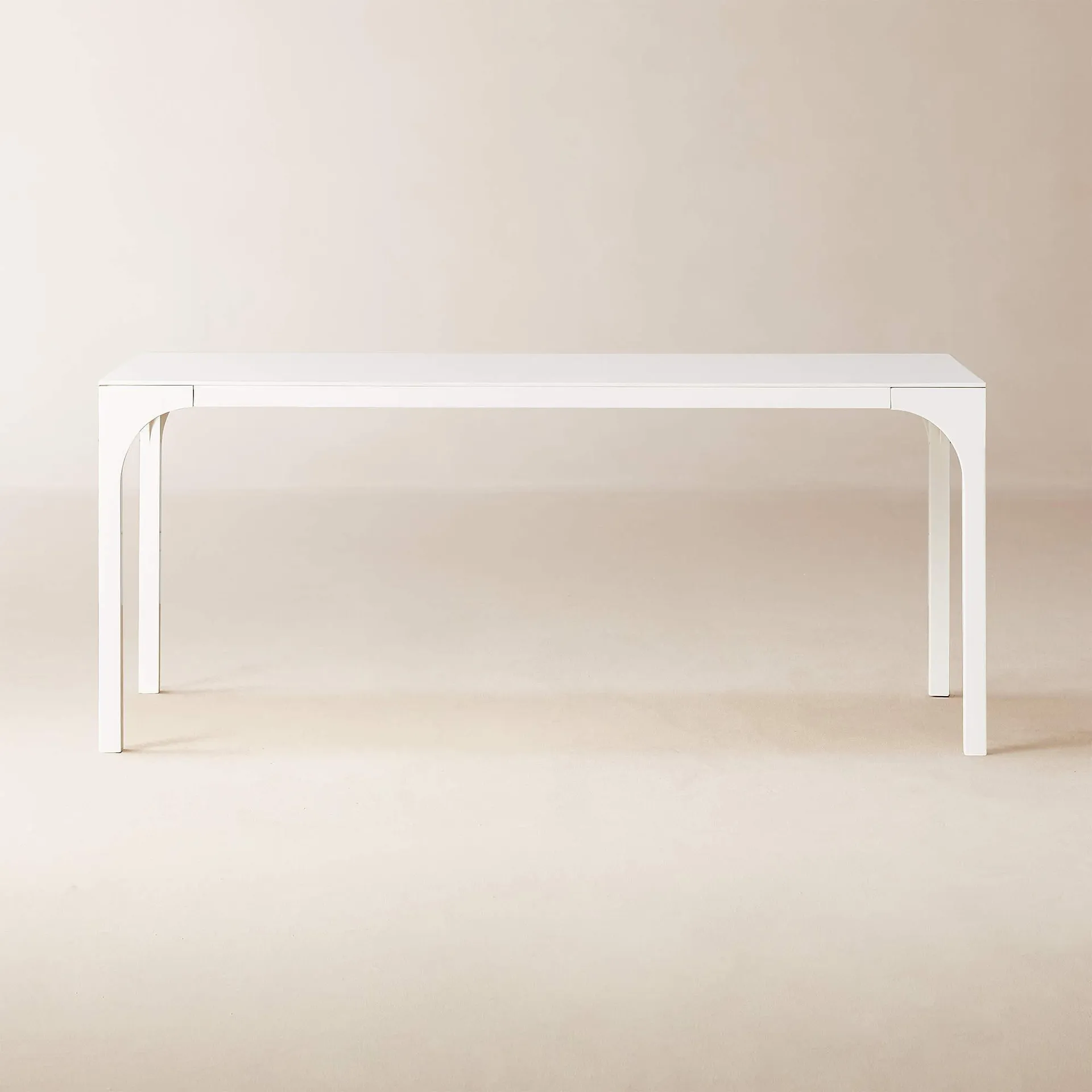 Aqua Virgo 72" Rectangular White Dining Table