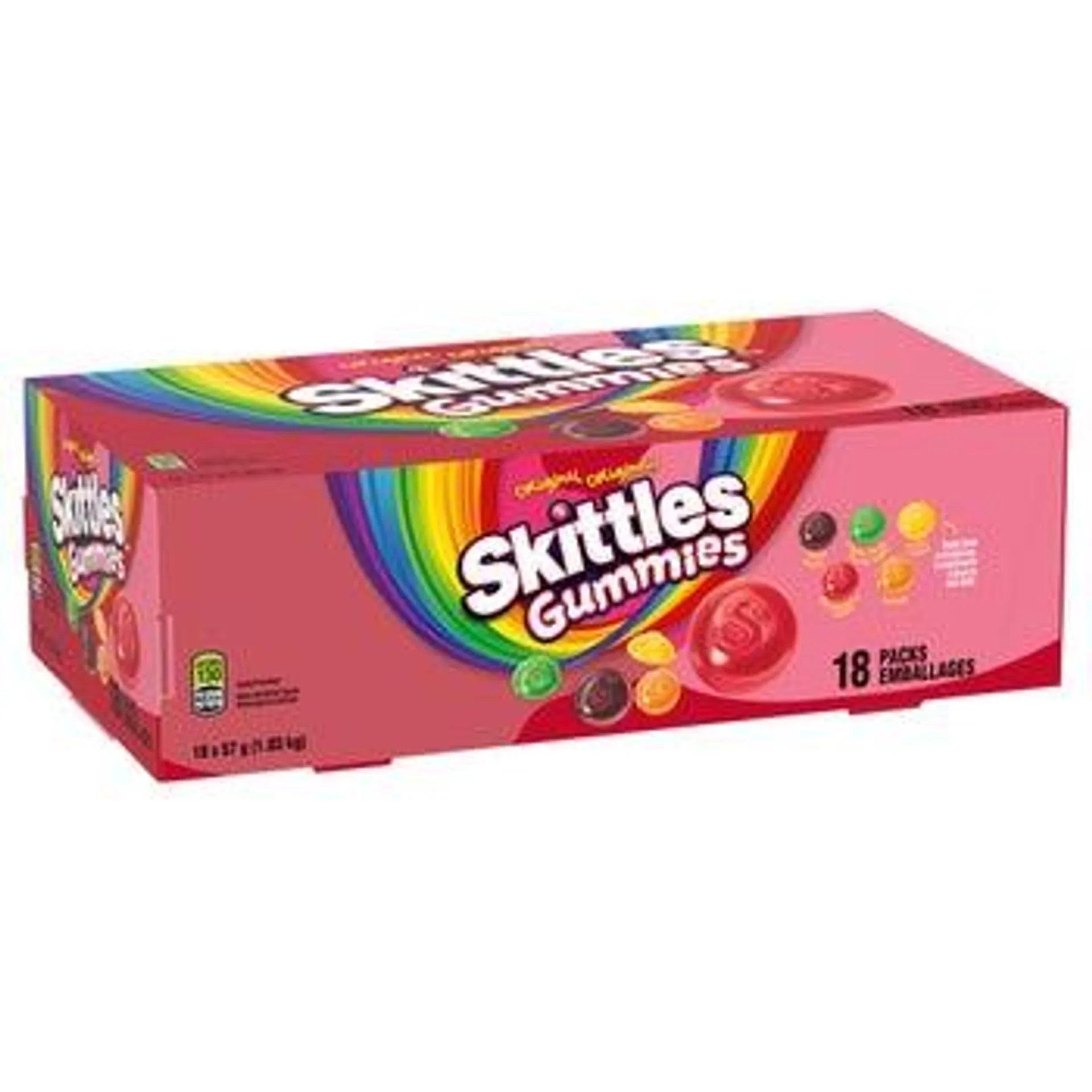 Skittles Gummies Original, Candy, 18 × 57 g