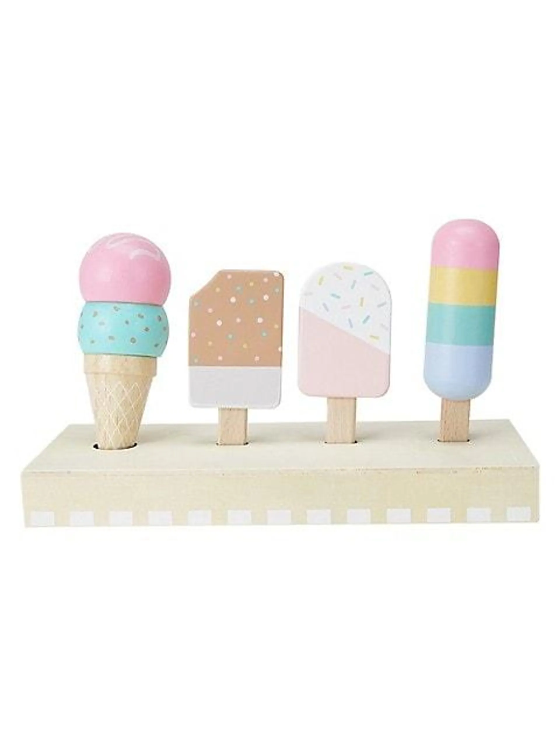 Wooden Toy Ice Cream Set