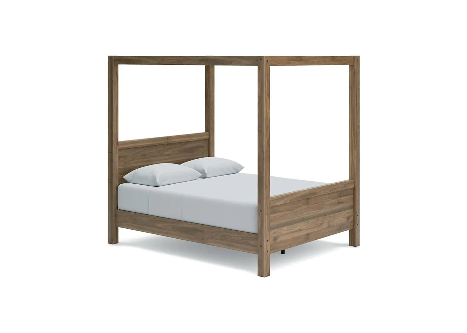 Aprilyn Queen Canopy Bed - Honey