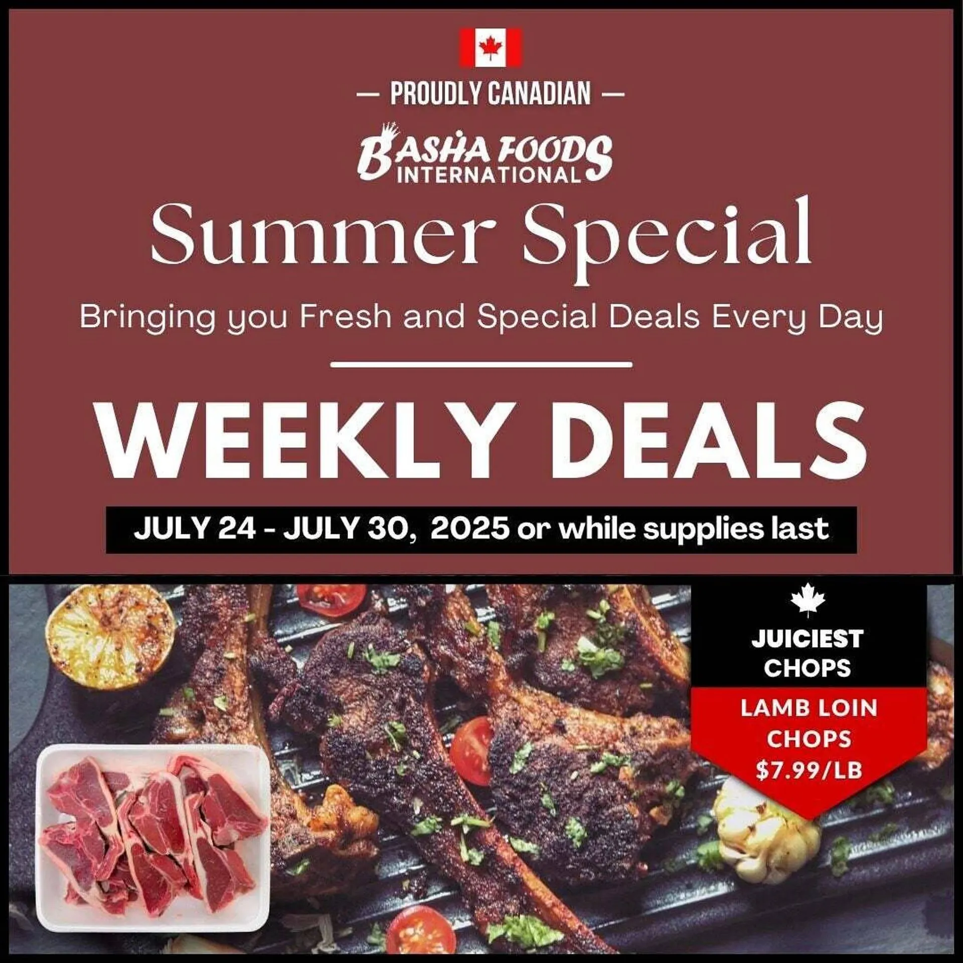 Basha Foods flyer from July 24 to July 31 2025 - flyer page 1