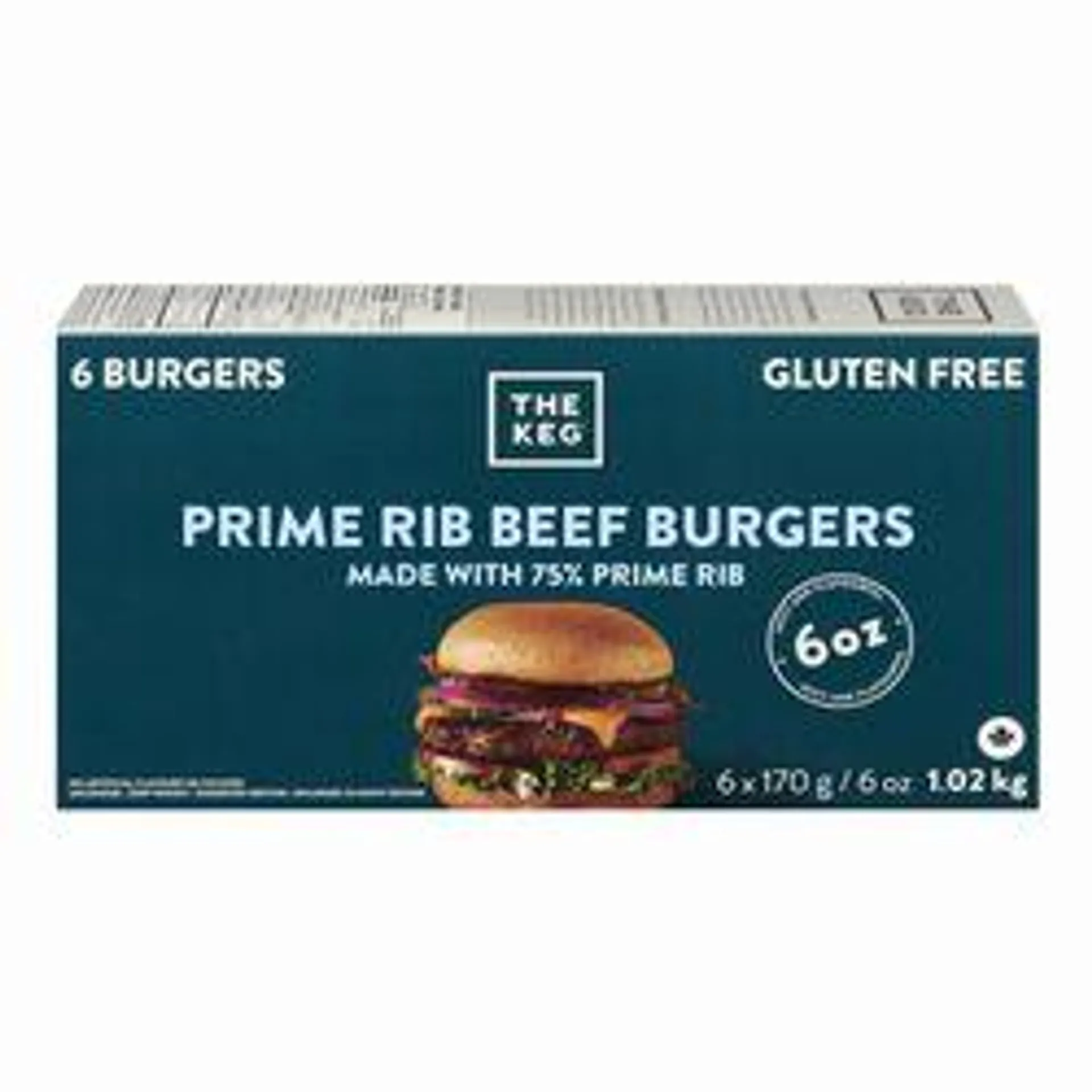 Frozen Prime Rib Beef Burgers