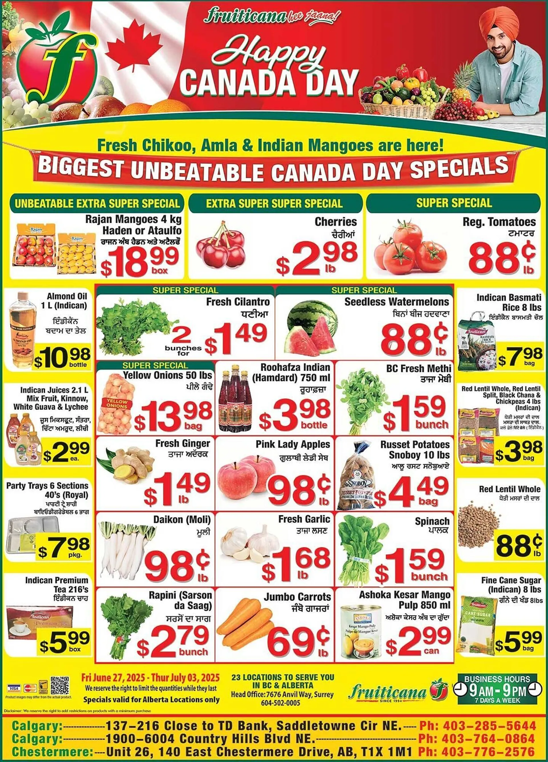 Fruiticana flyer from June 27 to July 2 2025 - flyer page 1