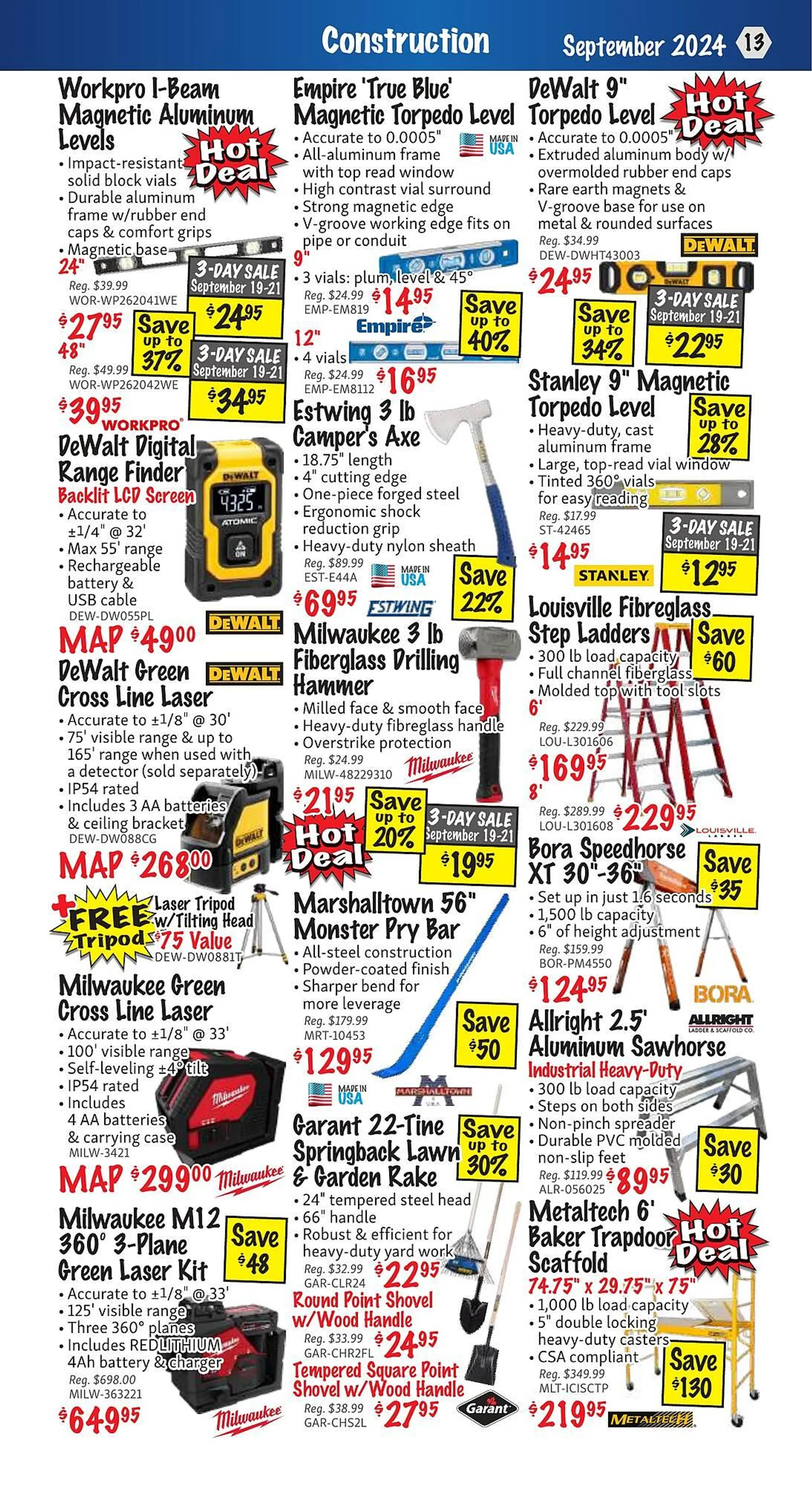 KMS Tools flyer from September 1 to September 30 2024 - flyer page 13