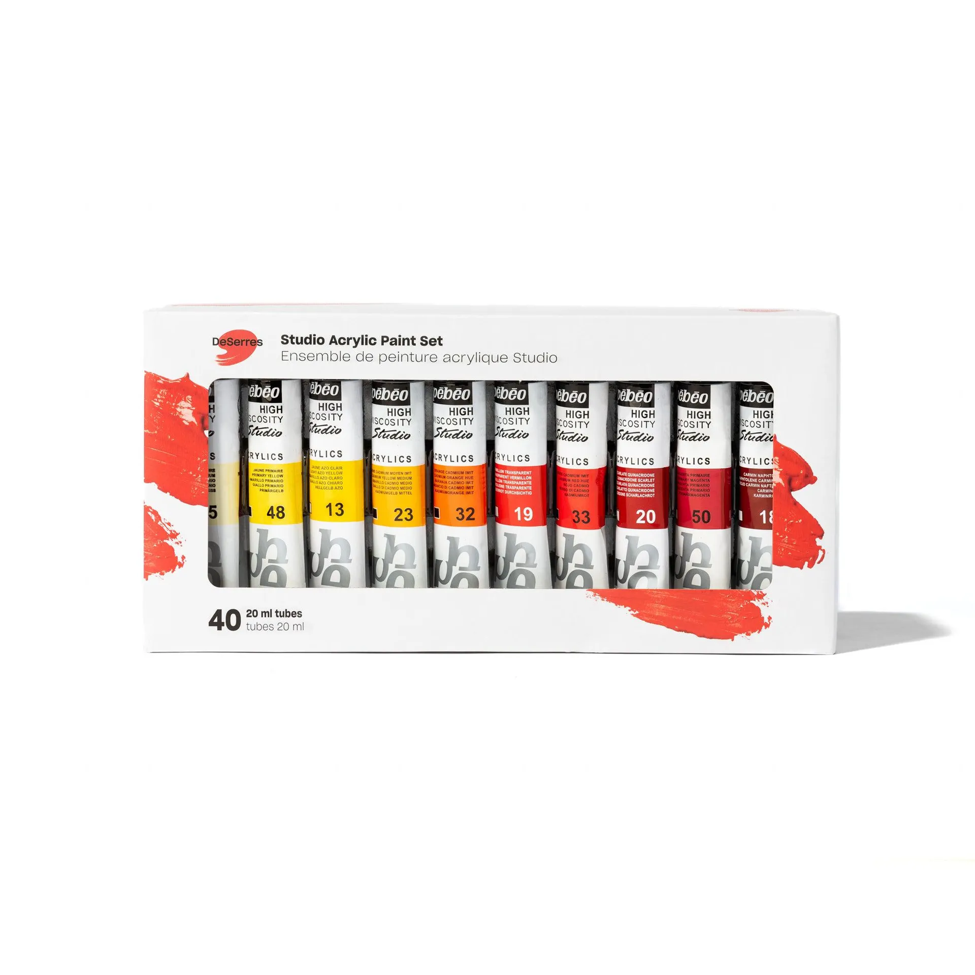 Studio Acrylic Paint Set - 40 x 20 ml