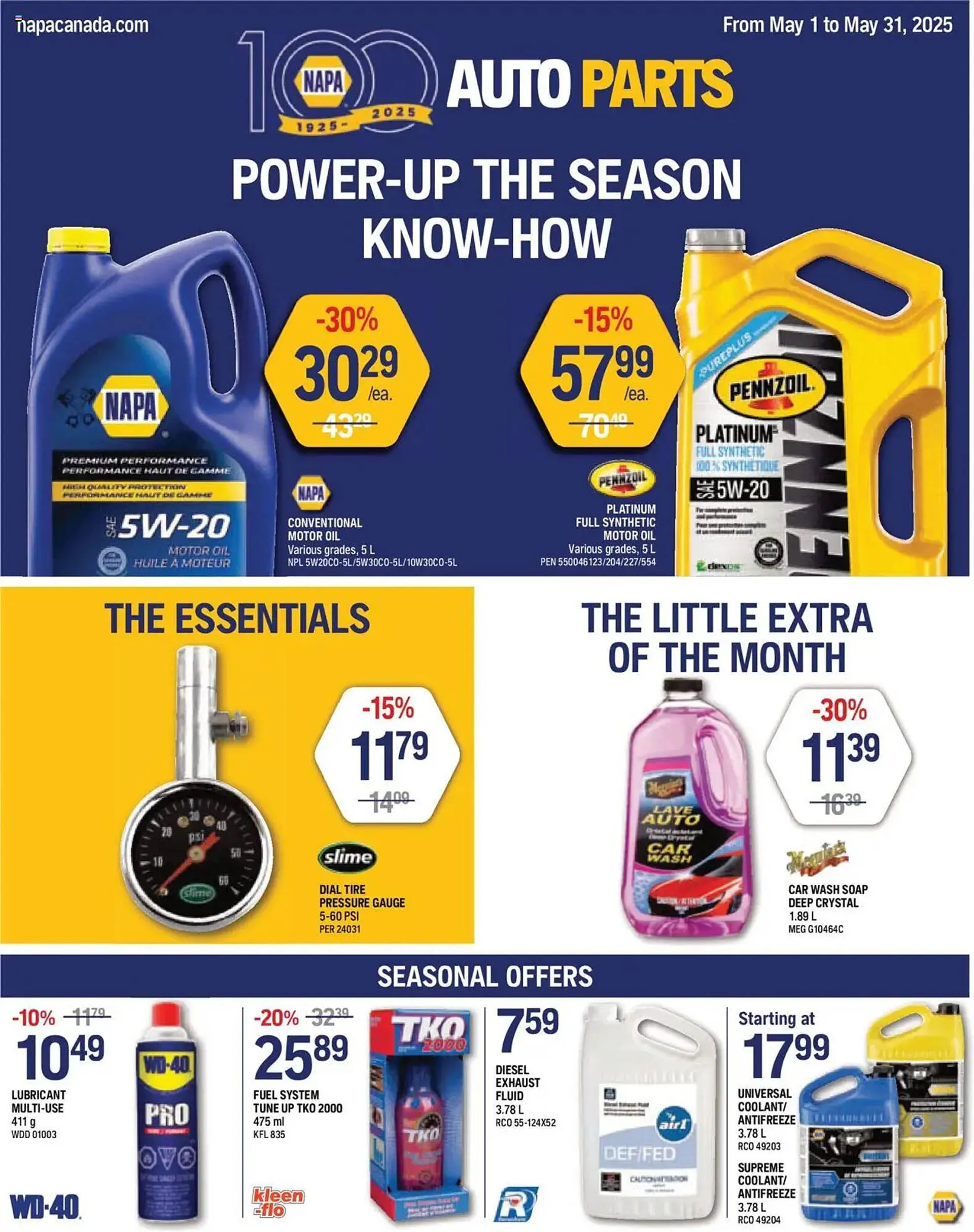 NAPA Auto Parts flyer - 1
