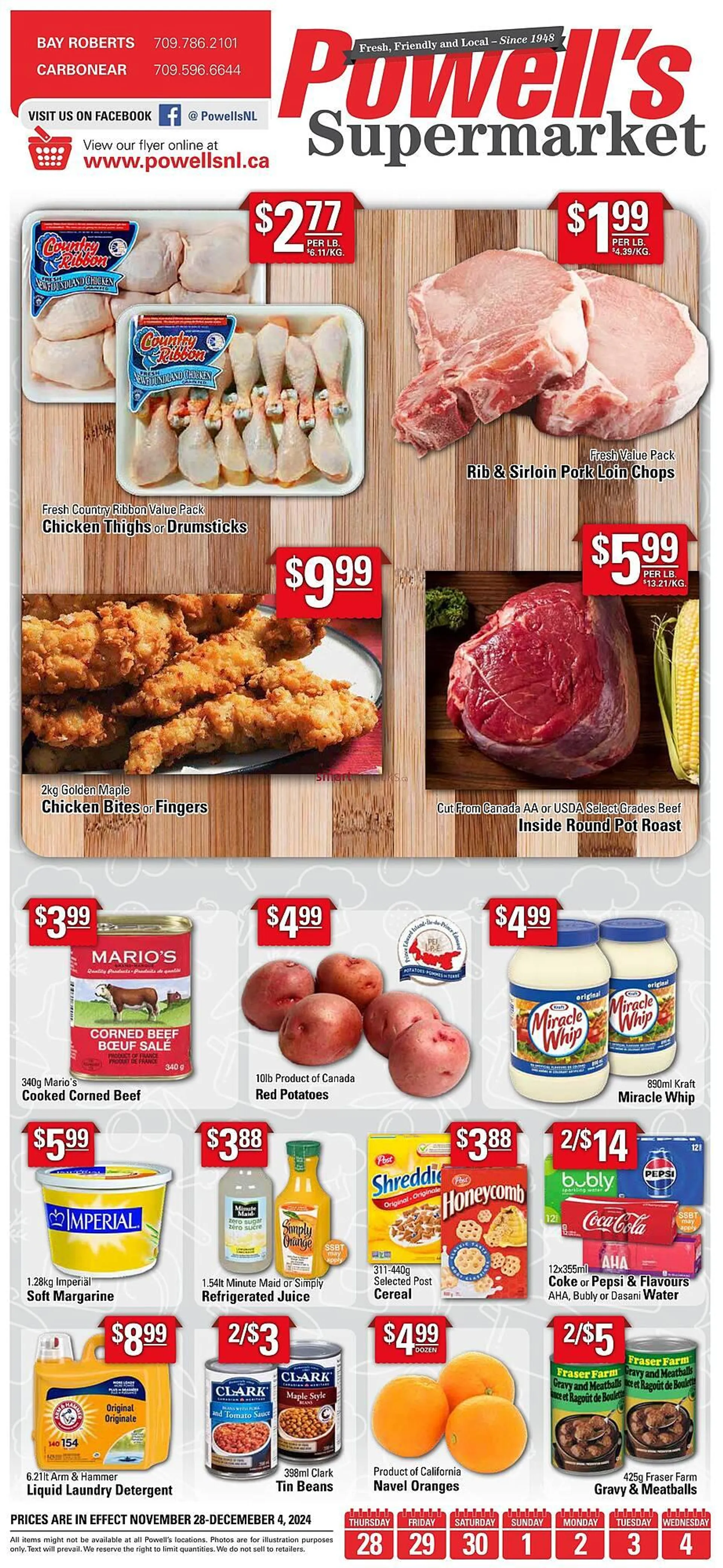 Powells Supermarket flyer - 1