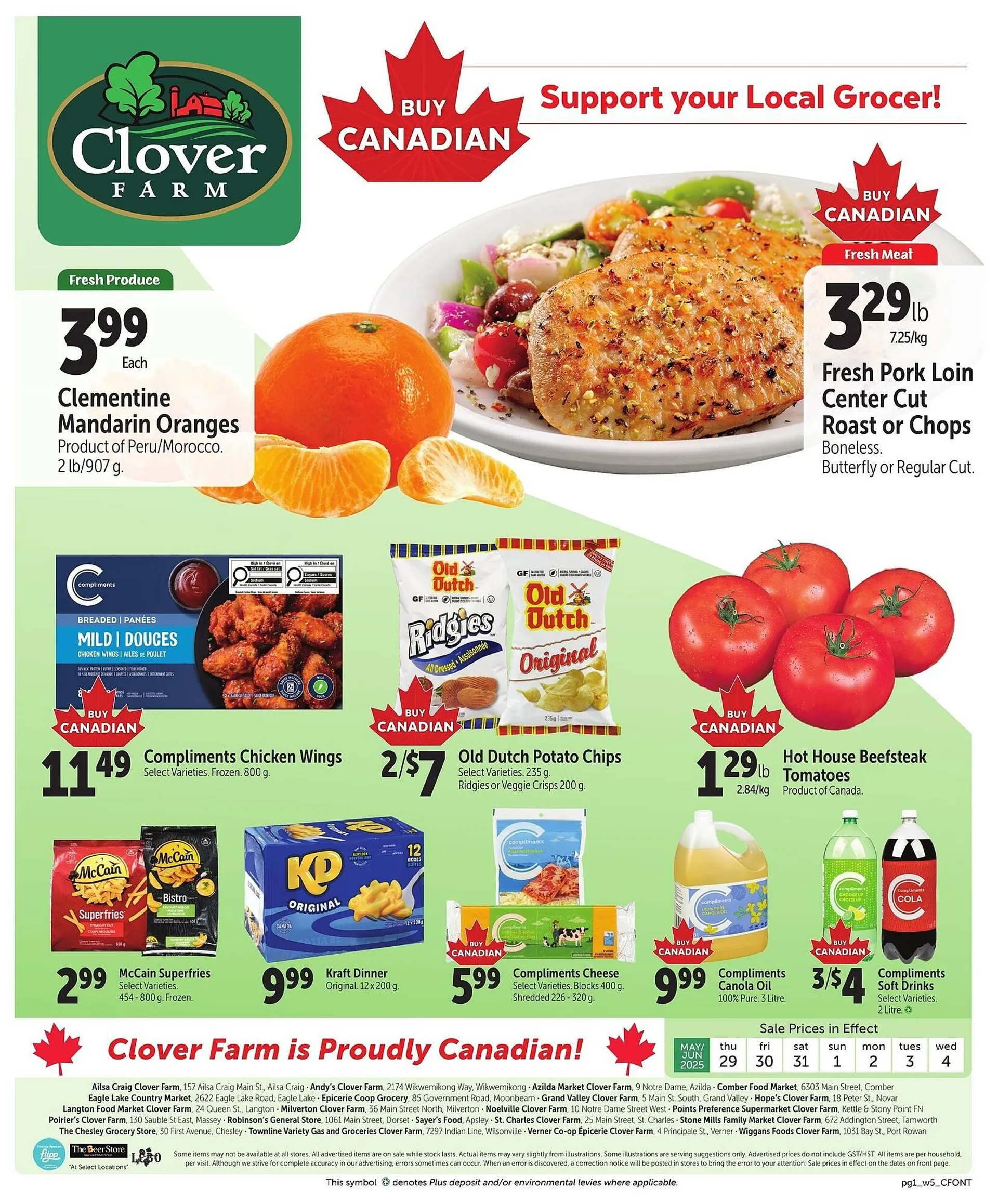 Clover Farm flyer from May 29 to June 4 2025 - flyer page 1