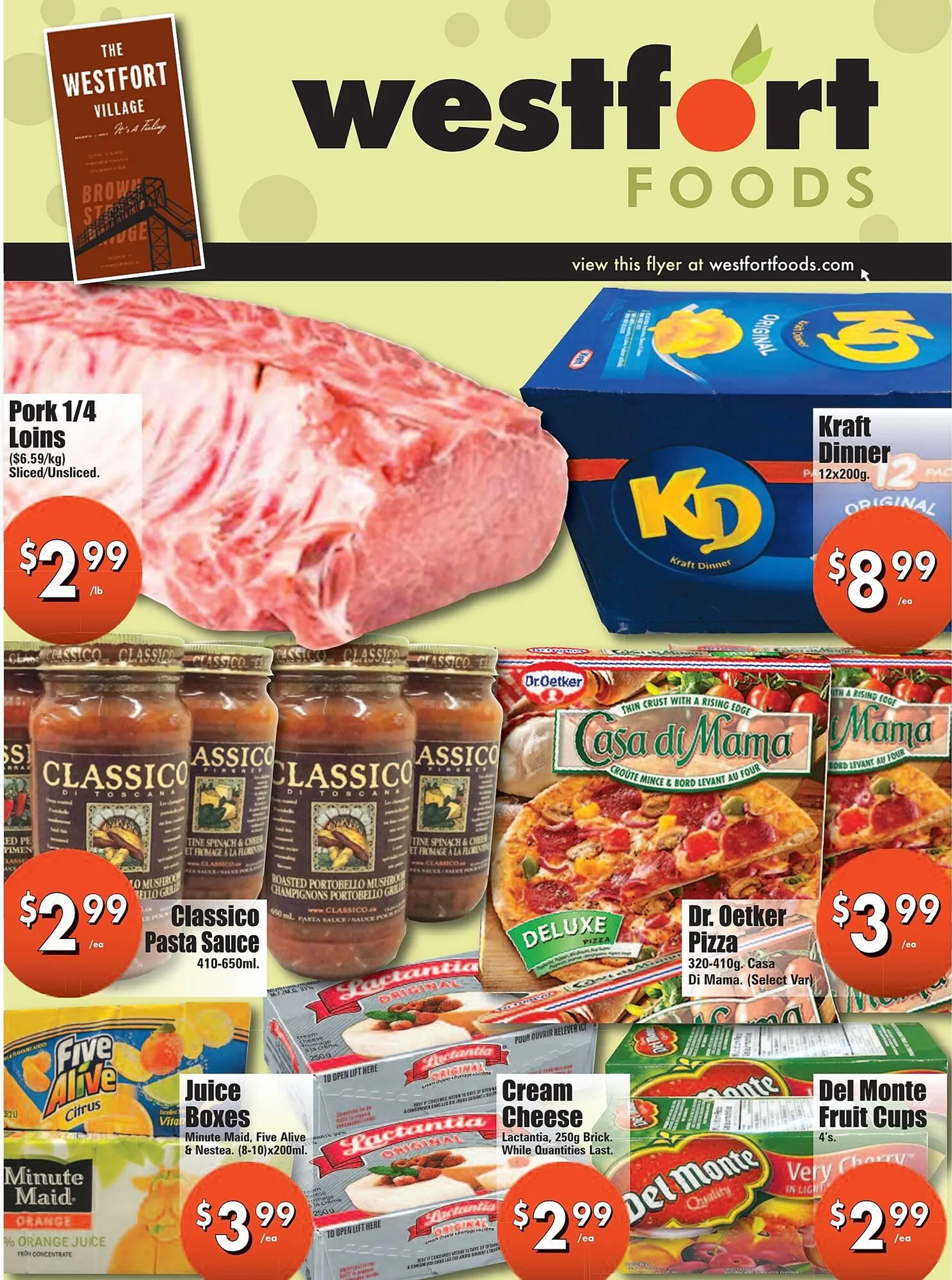 Westfort Foods flyer - 1