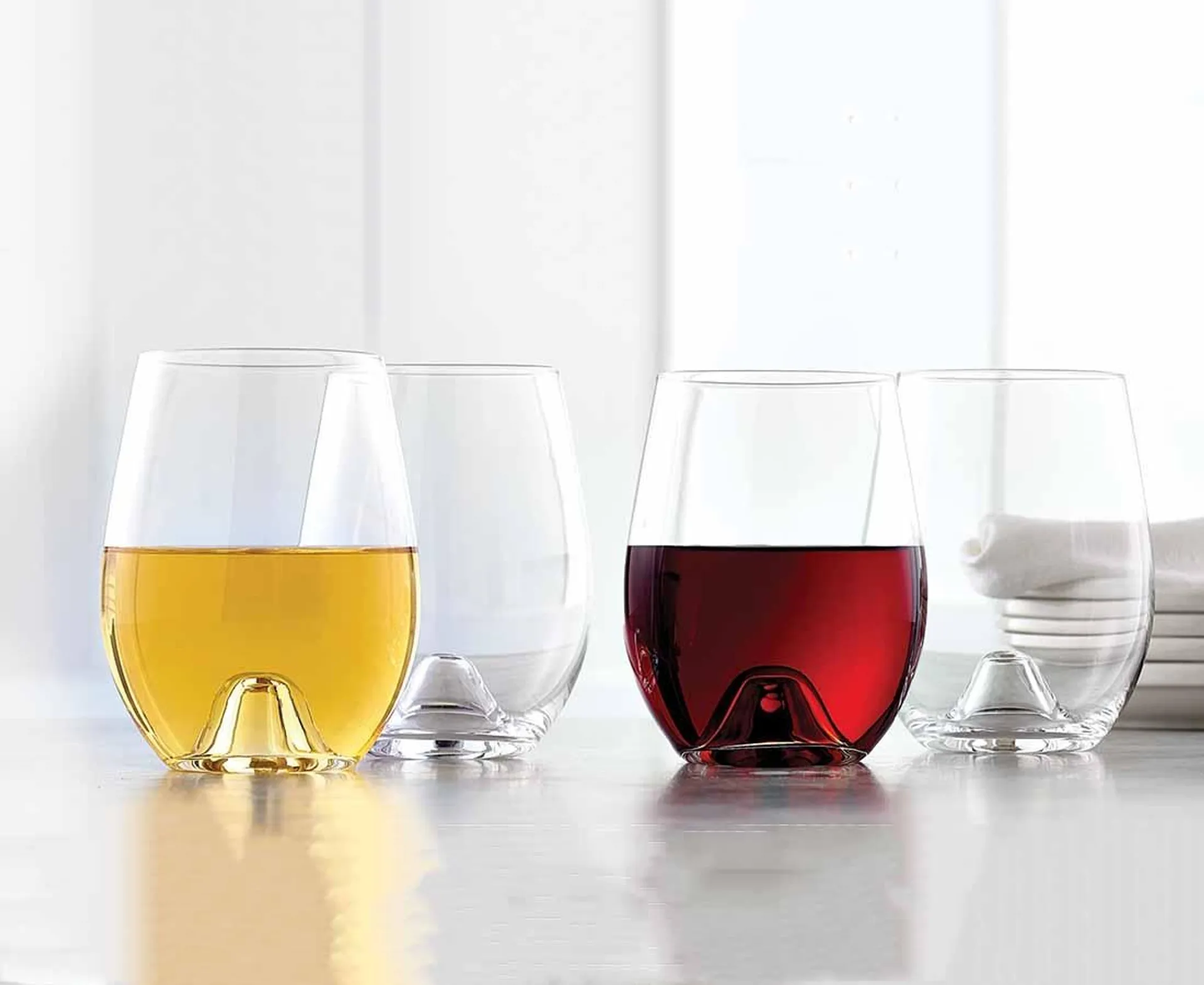 Air Stemless Glasses, Set of 4