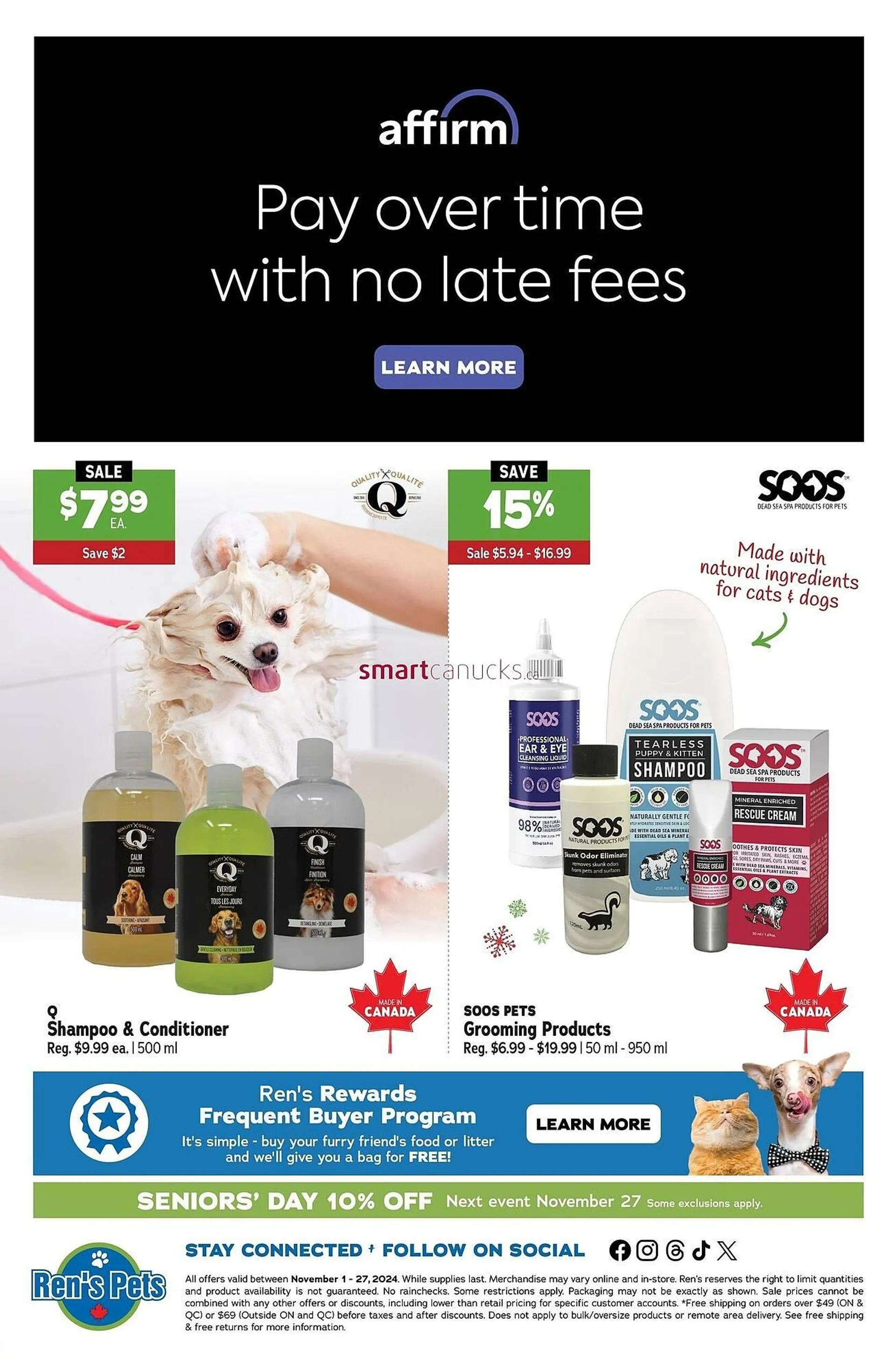 Ren’s Pets Depot flyer from November 1 to November 7 2024 - flyer page 6