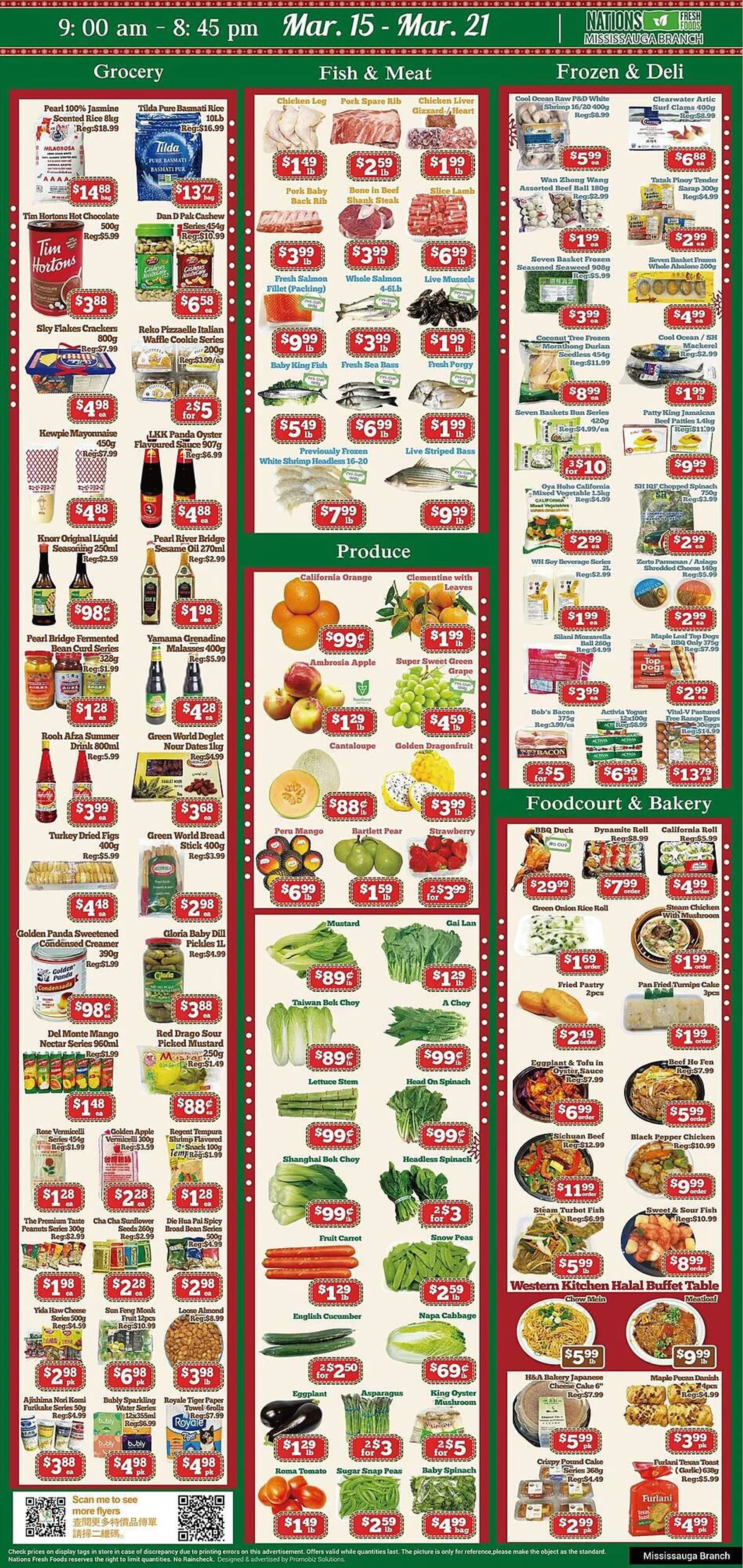 Nations Fresh Foods flyer from March 15 to March 29 2024 - flyer page 1