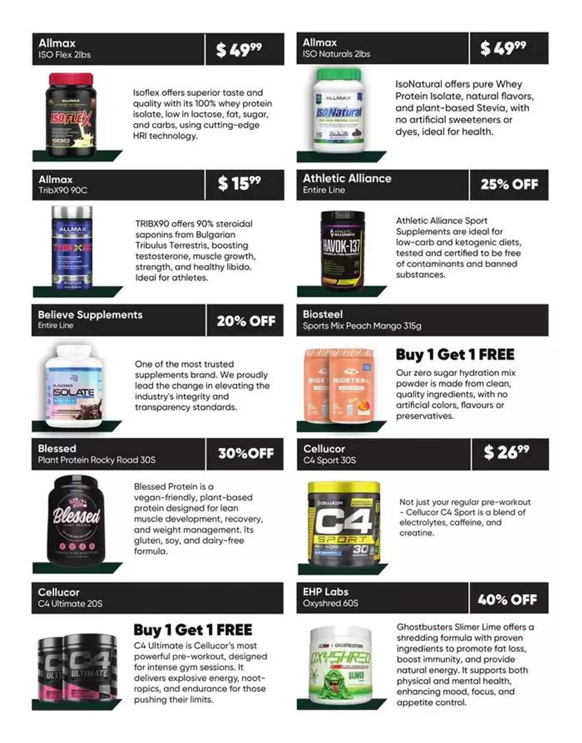 SPORTS NUTRITION FLYER from October 10 to October 23 2024 - flyer page 2