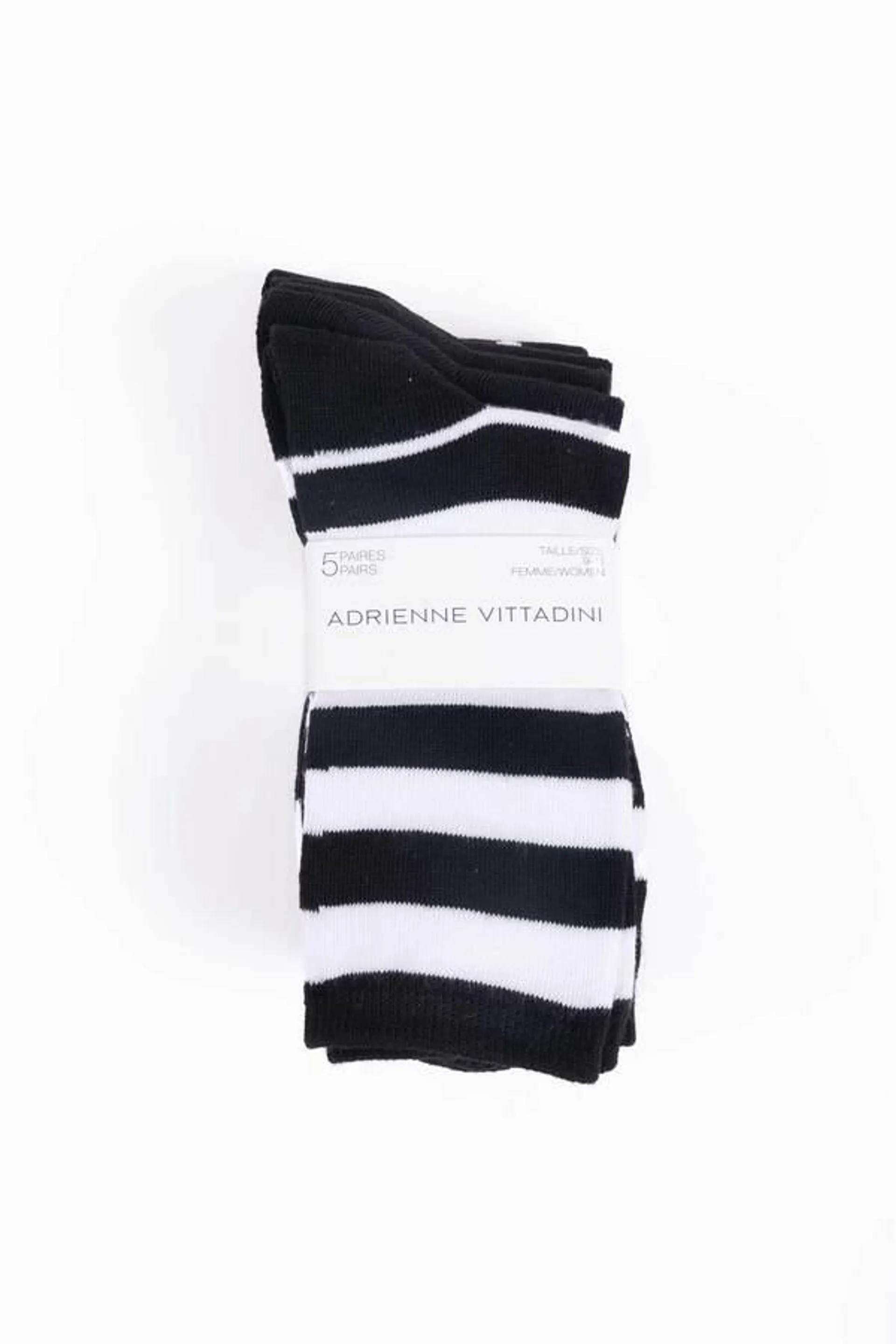 Fine-knit cotton dress socks - 5 pairs