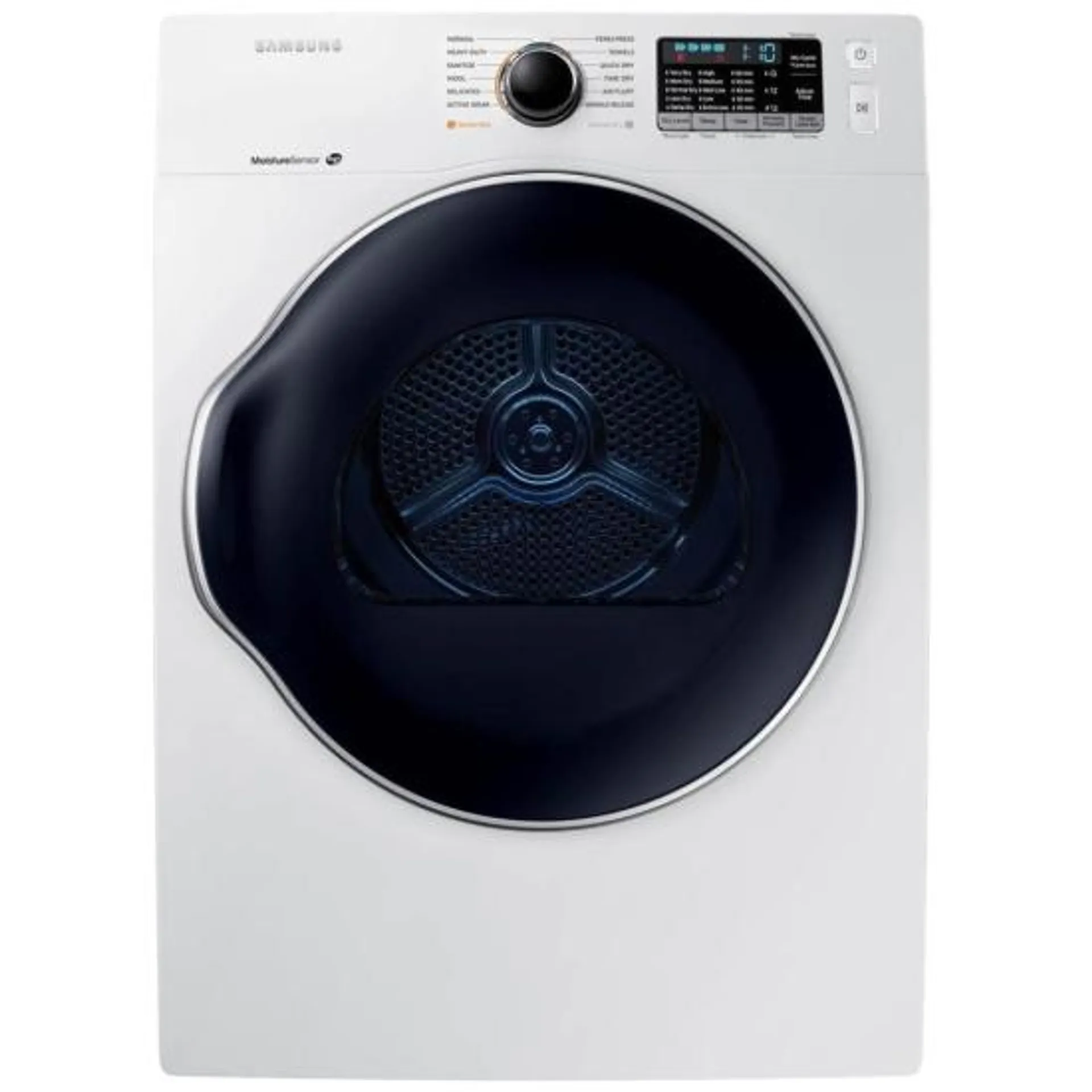 Samsung DV22K6800EW - DV22K6800EW/AC Dryer, 24" Width, Electric Dryer, 4.0 cu. ft. Capacity, 12 Dry Cycles, 5 Temperature Settings, Stackable, Steel Drum, Wifi Enabled, White colour
