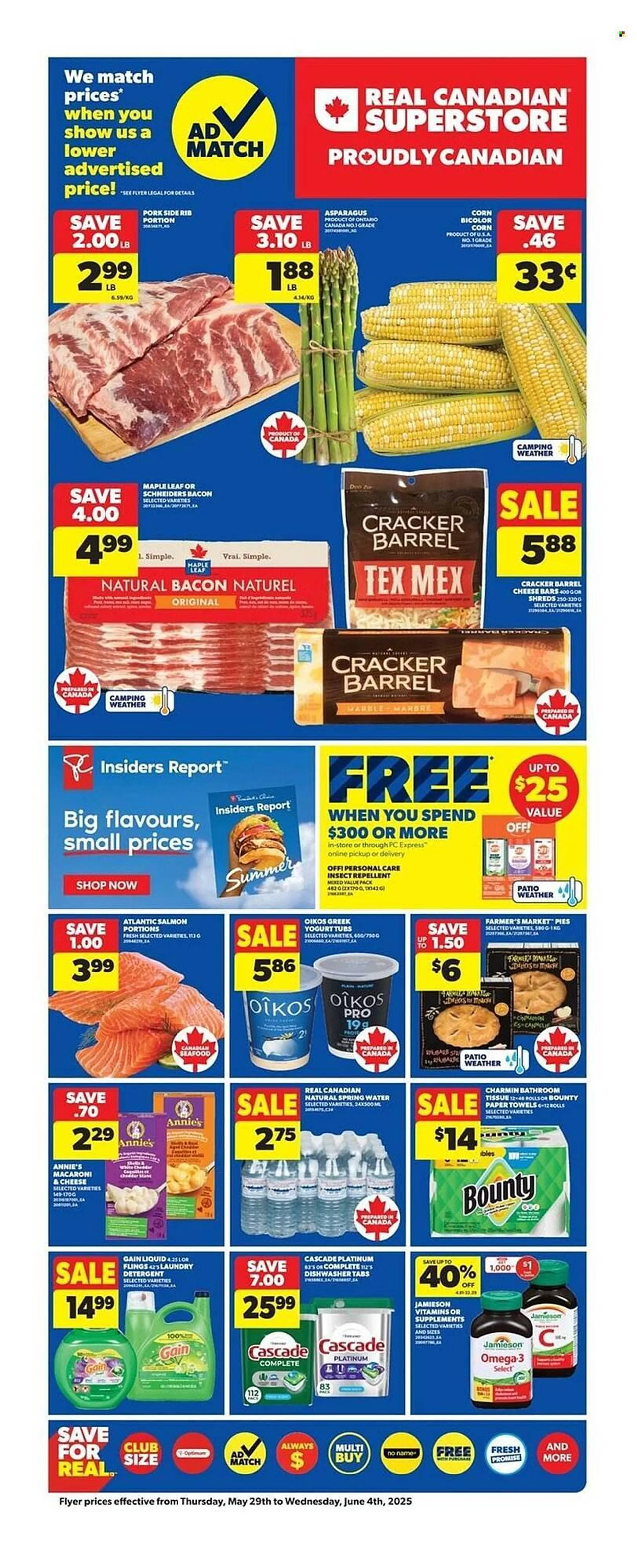 Real Canadian Superstore flyer from May 29 to June 4 2025 - flyer page 1