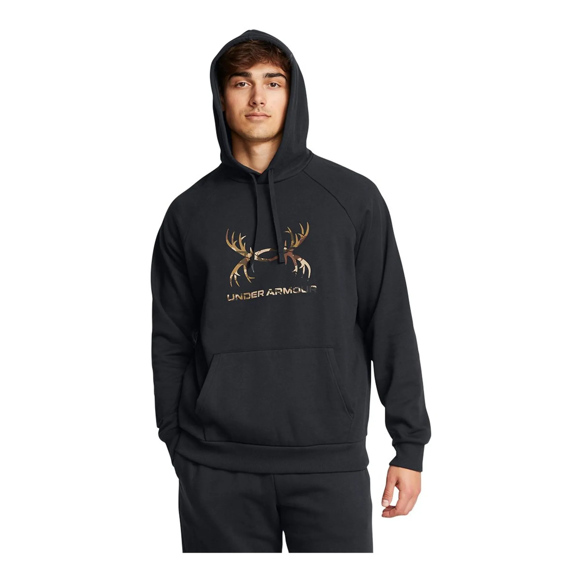 Under Armour Men's Rival Fleece Antler Hoodie