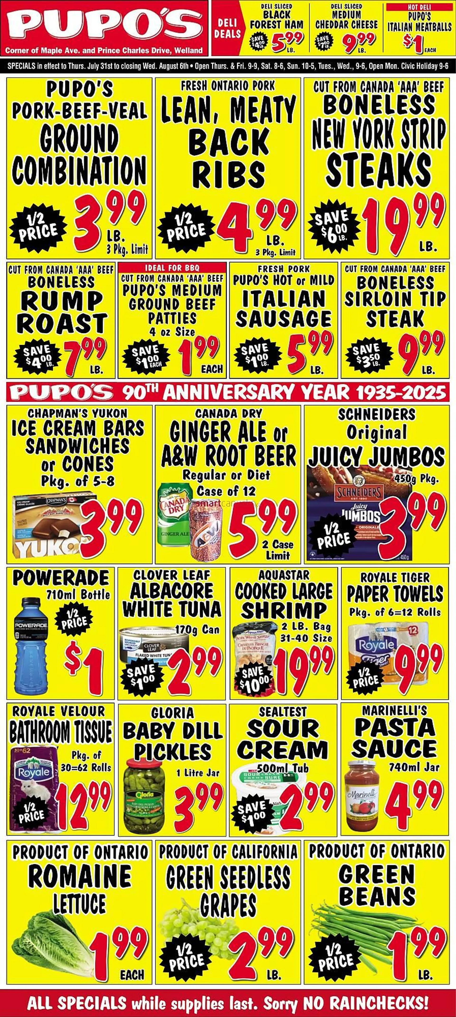 Pupo's Food Market flyer from July 31 to August 6 2025 - flyer page 1