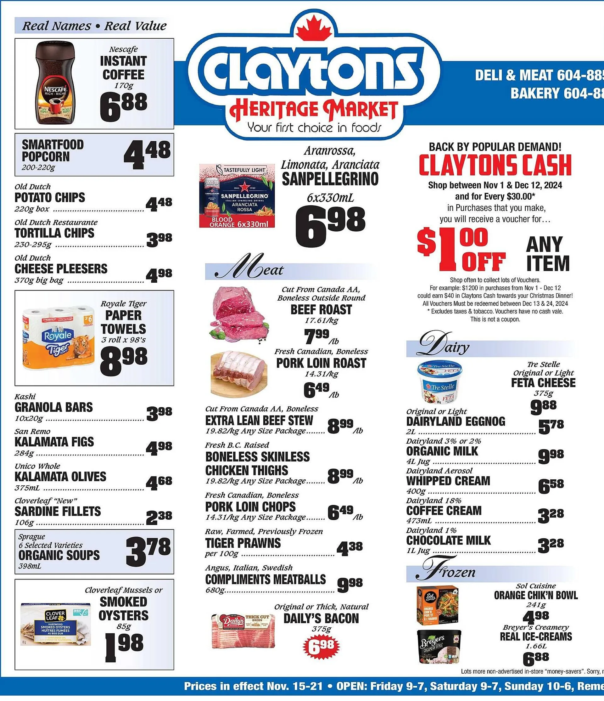 Claytons Heritage Market flyer - 1