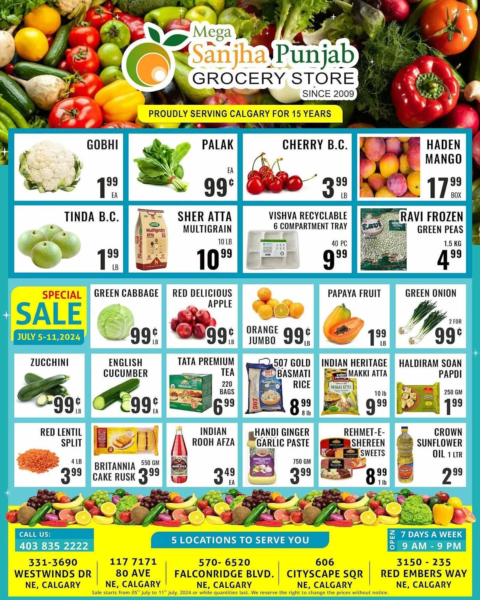 Mega Sanjha Punjab Grocery Store flyer - 1