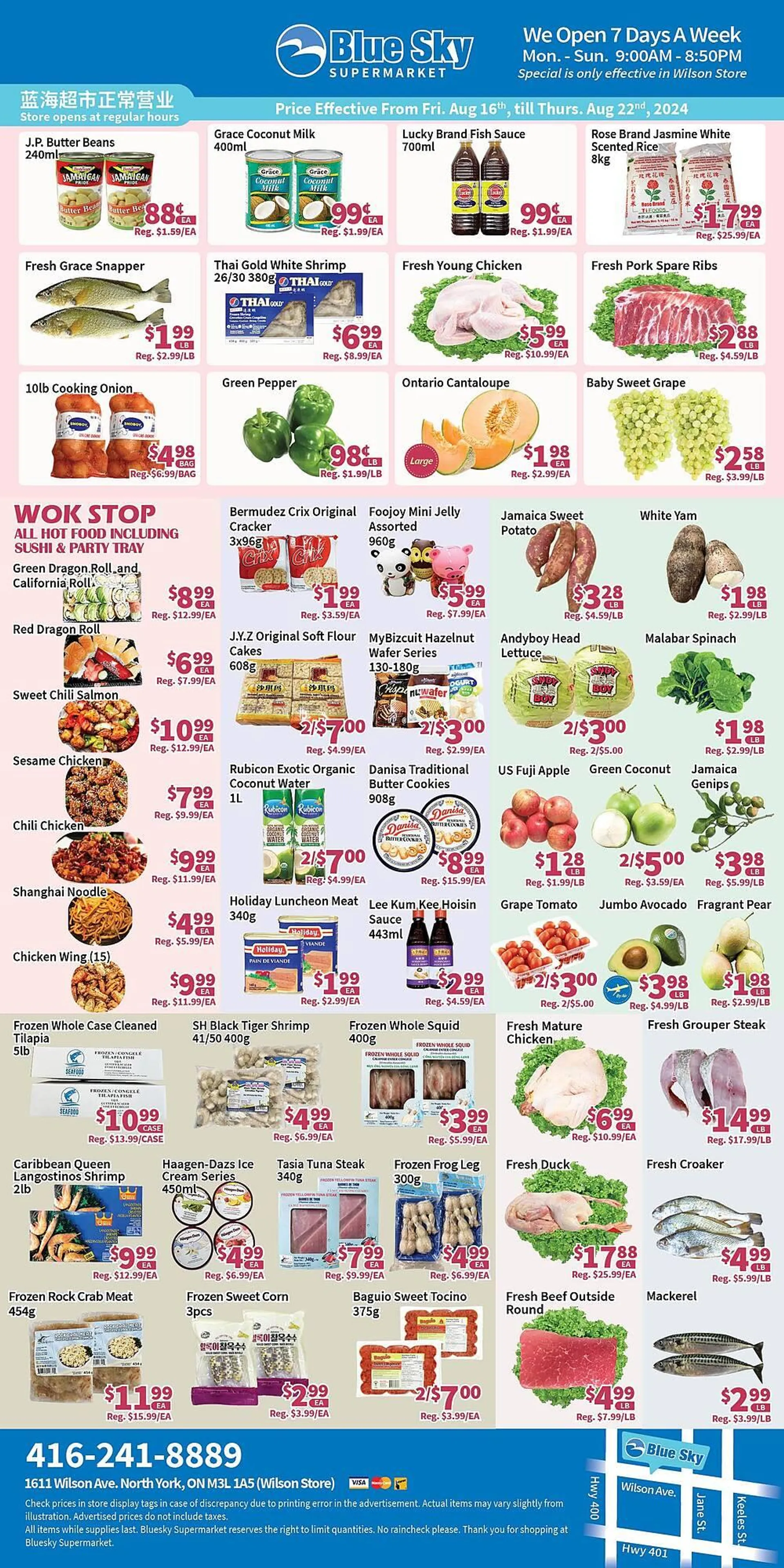 Blue Sky Supermarket flyer - 1