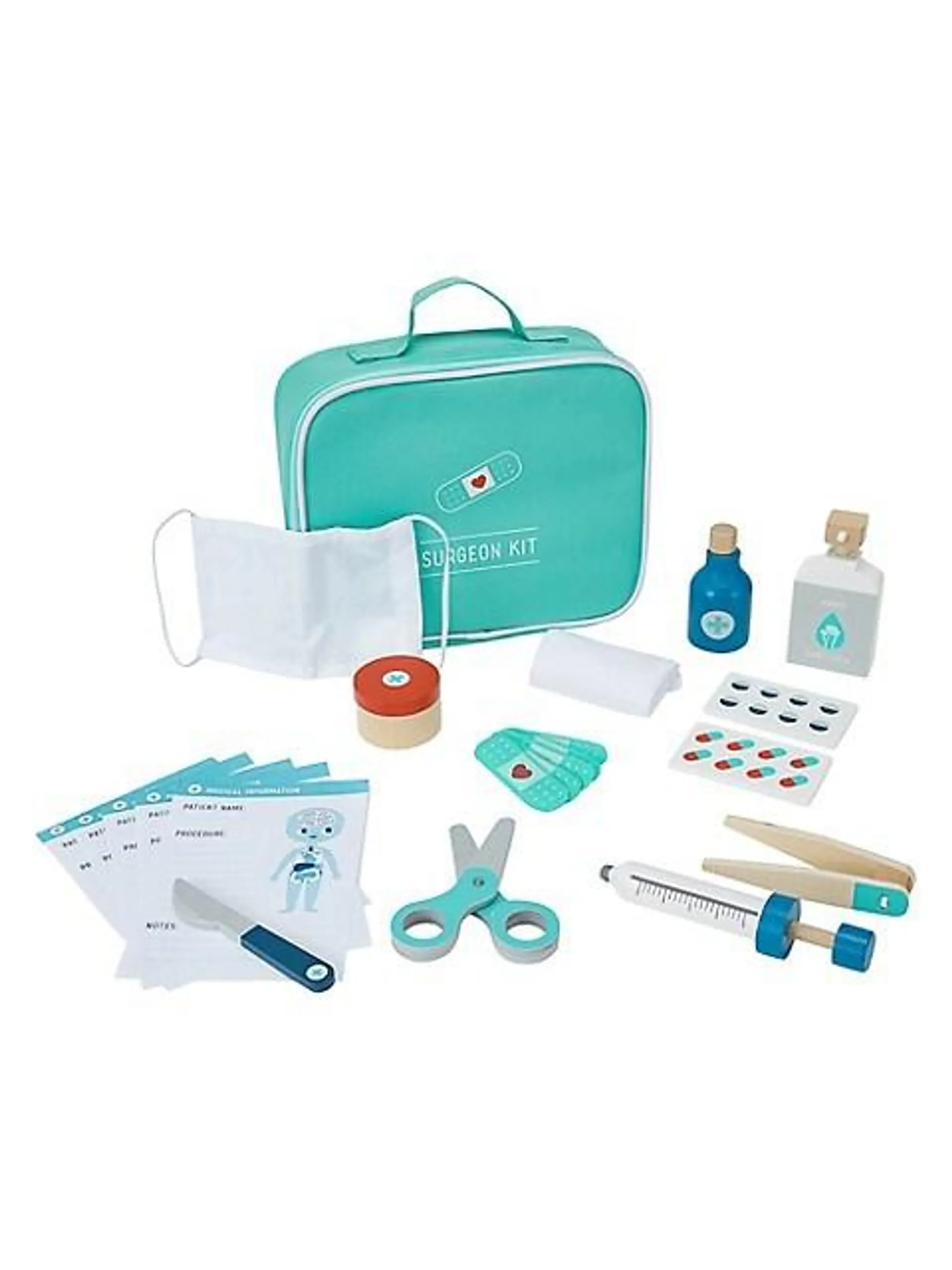 22-Piece Wooden Surgeon Play Set