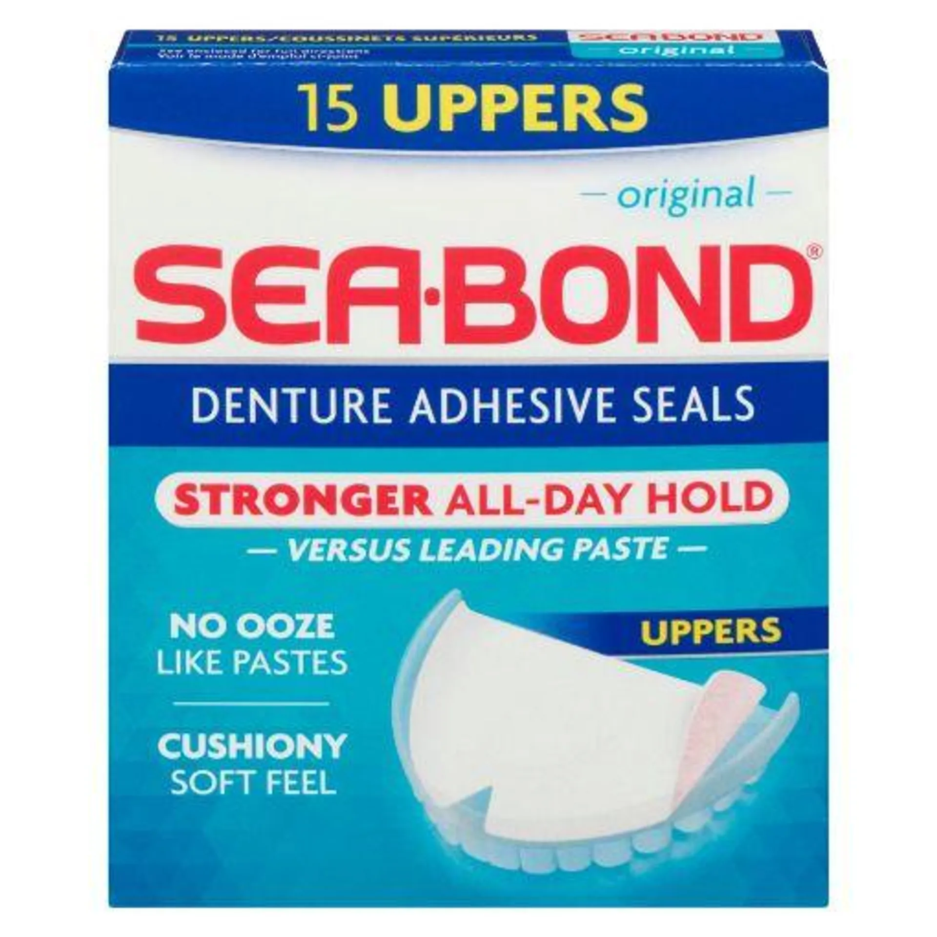 SEA BOND DENTURE ADHESIVE SEALS - UPPER 15S