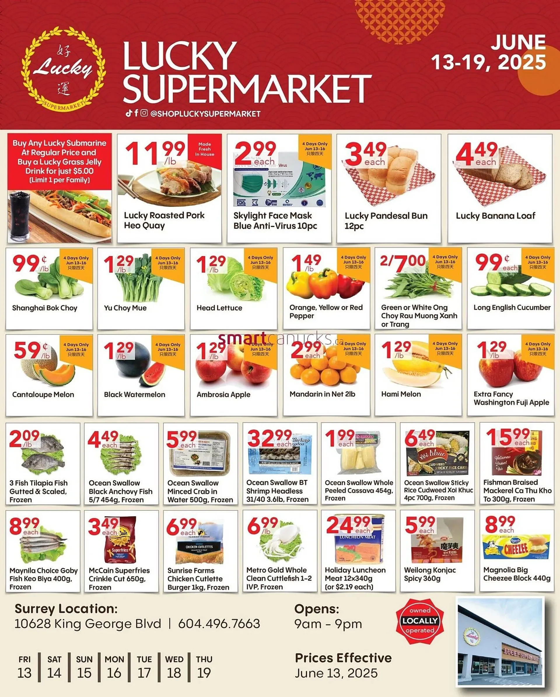 Lucky Supermarket flyer from June 13 to June 19 2025 - flyer page 1
