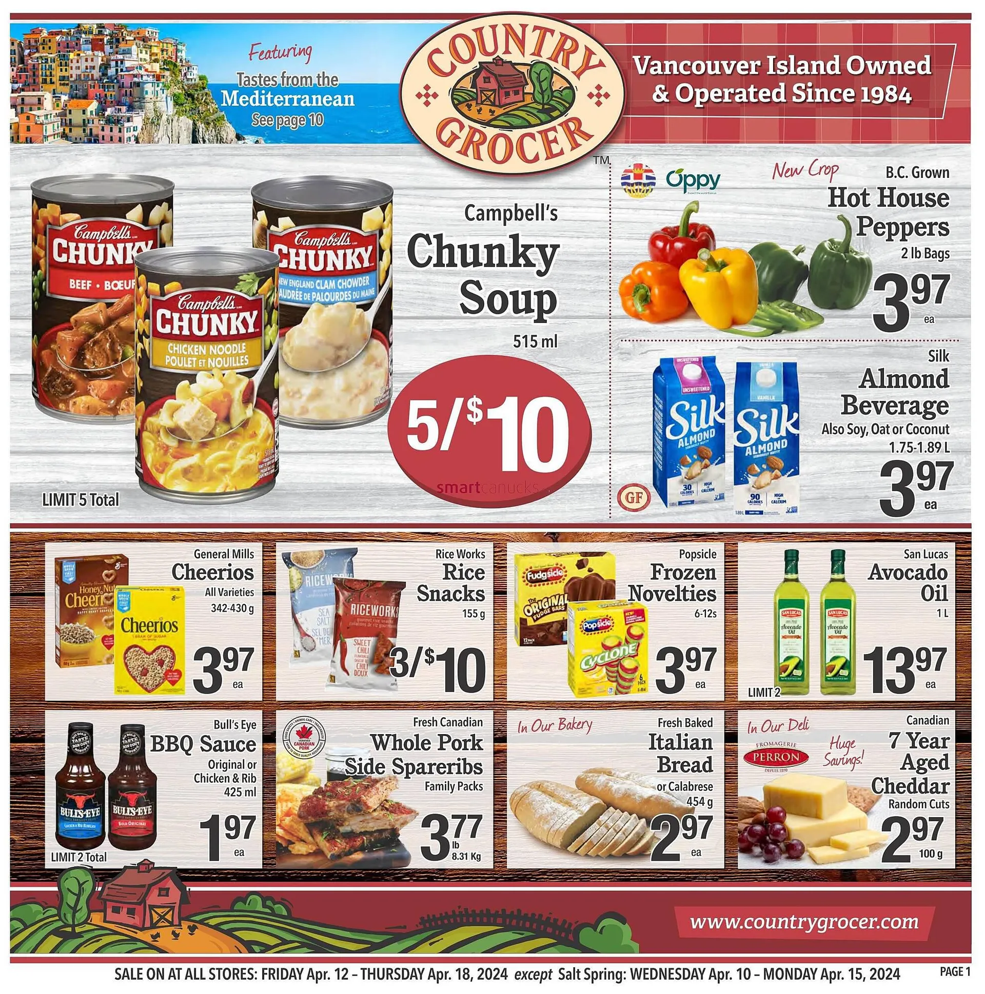 Country Grocer flyer from April 11 to April 17 2024 - flyer page 1