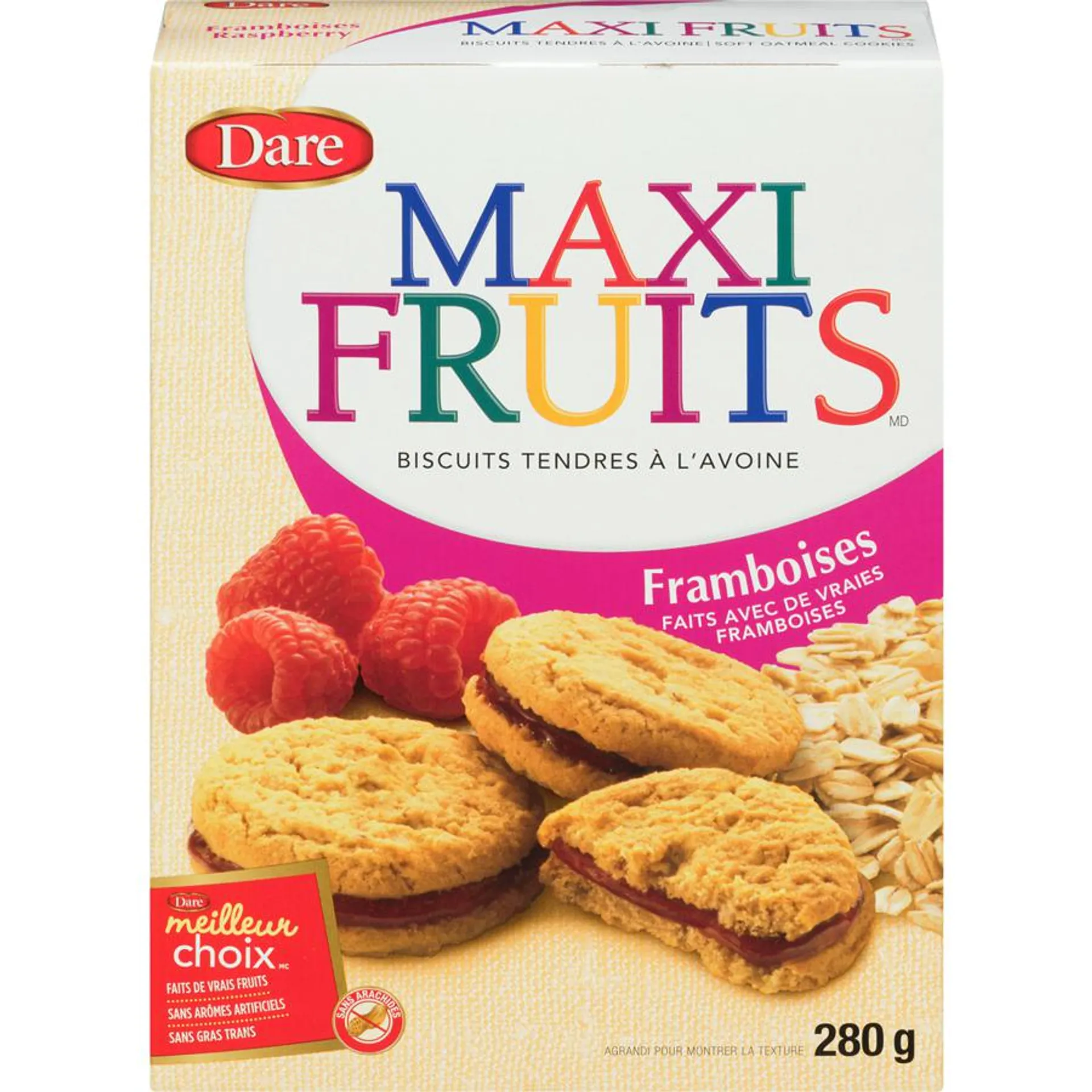 Biscuits Maxi Fruits aux Framboises