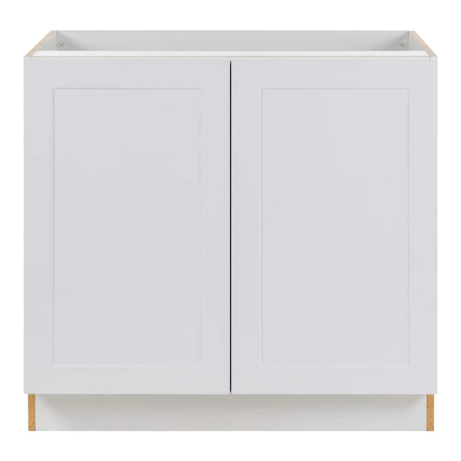 Edson 36-inch W x 34.5-inch H x 24.4-inch D Shaker-Style Assembled Kitchen Base Cabinet in White